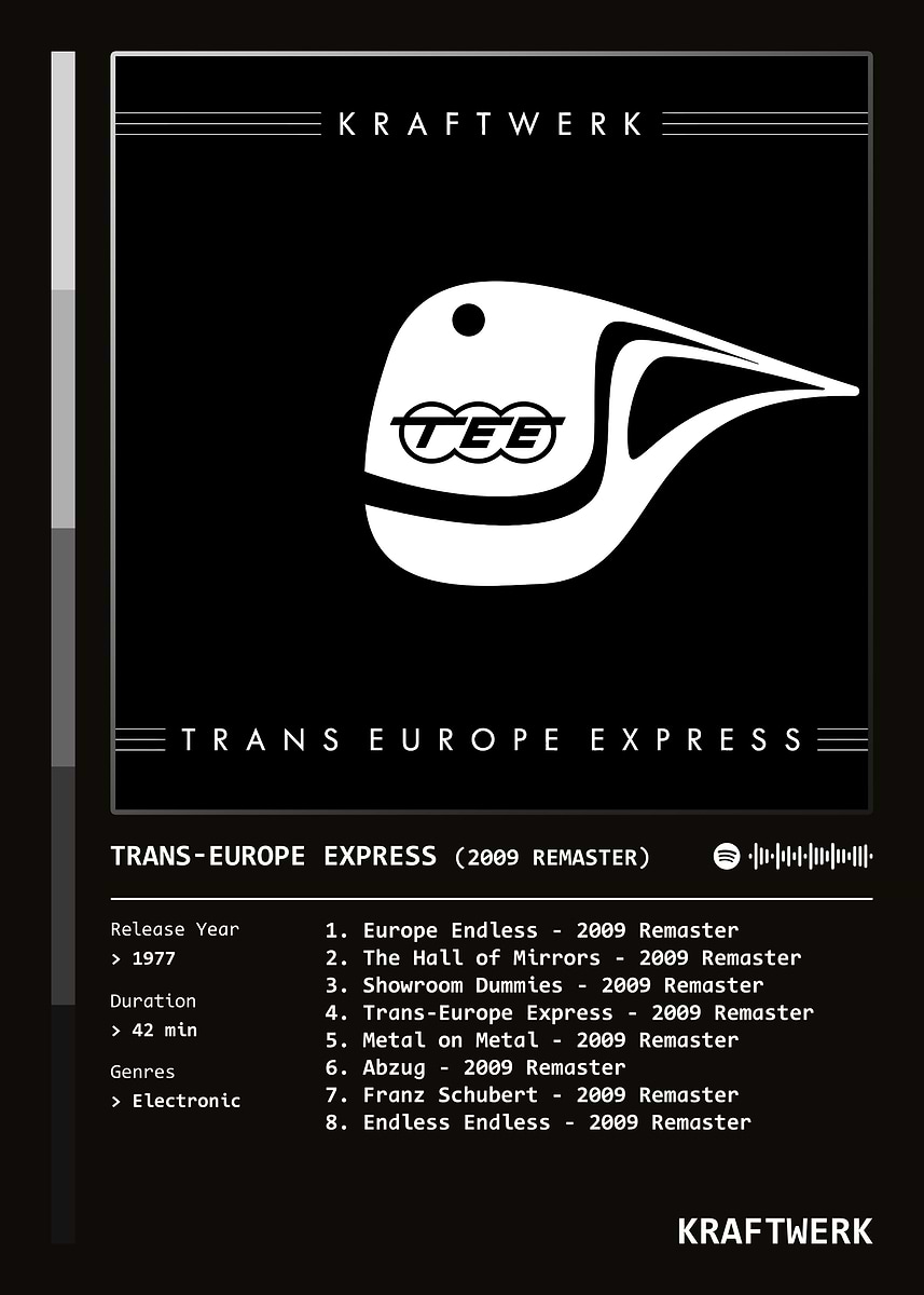 Trans-Europe Express (2009 Remaster) (1977) Album by Kraftwerk