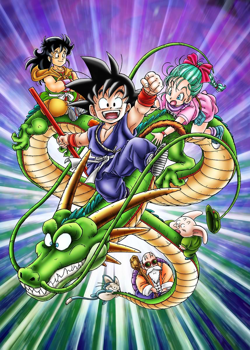 Dragon Ball Key Art' Poster, picture, metal print, paint by Dragon