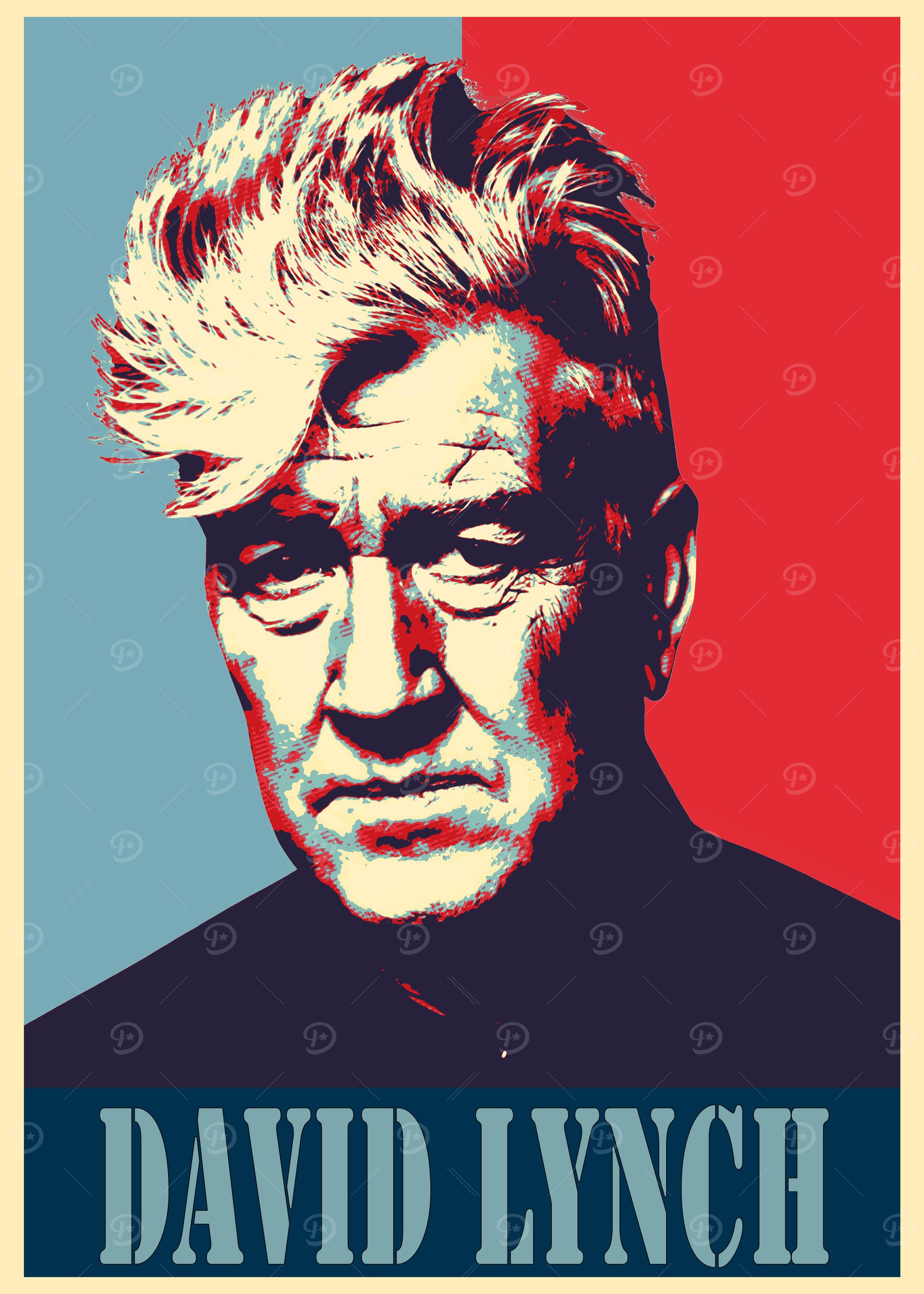 David Lynch Poster' Poster, picture, metal print, paint by CLOVE