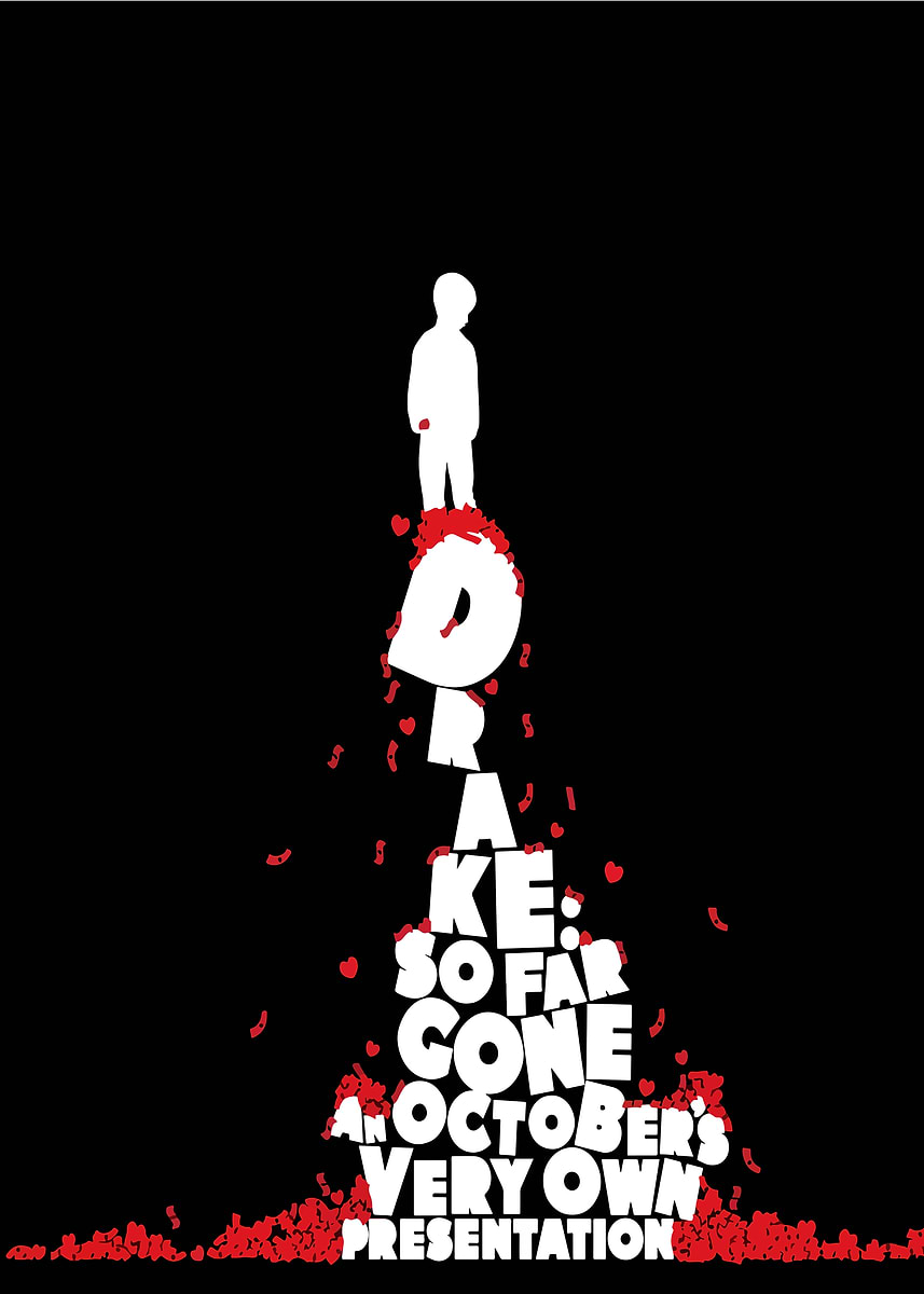 【額縁付き】 Drake / SO FAR GONE A2ポスター Drake - so Far Gone - Album Poster Print - Etsy