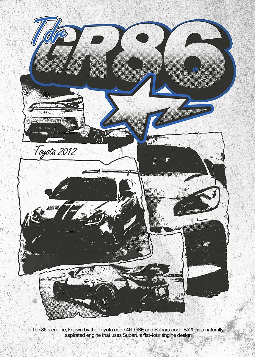 GR86 A1ポスター Toyota GR86 Poster/Advertisement by Tyler Do on Dribbble