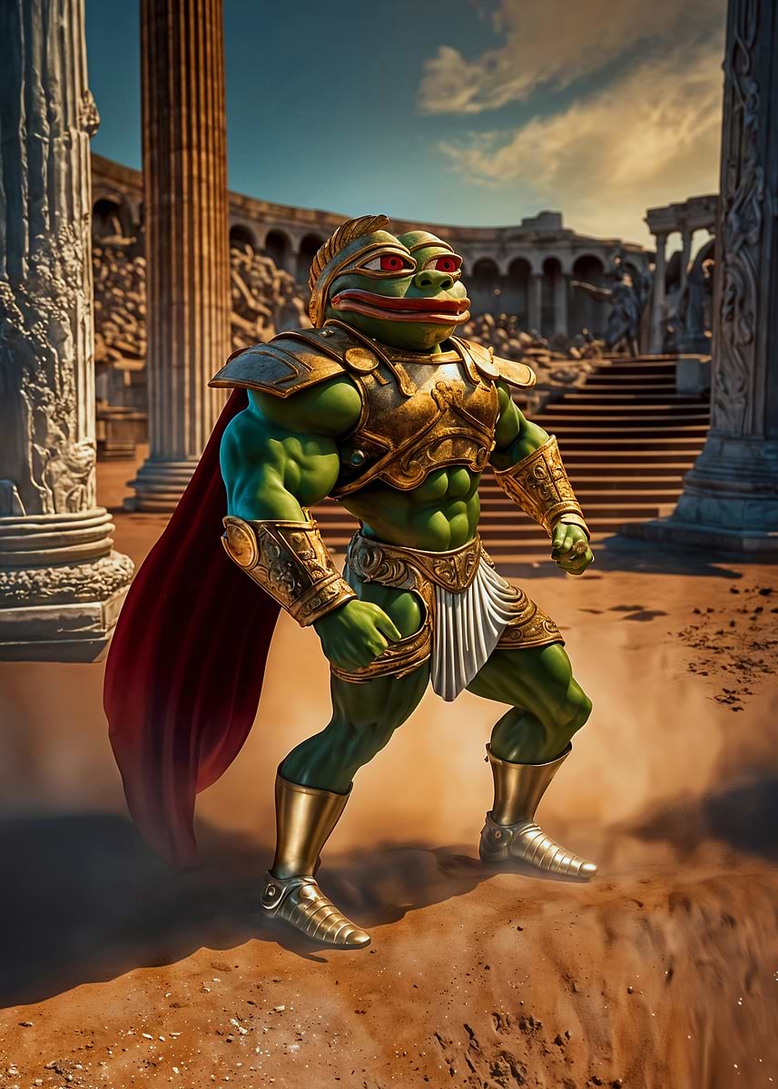 Kekius Maximus : Crypto Emperor' Poster, picture, metal print