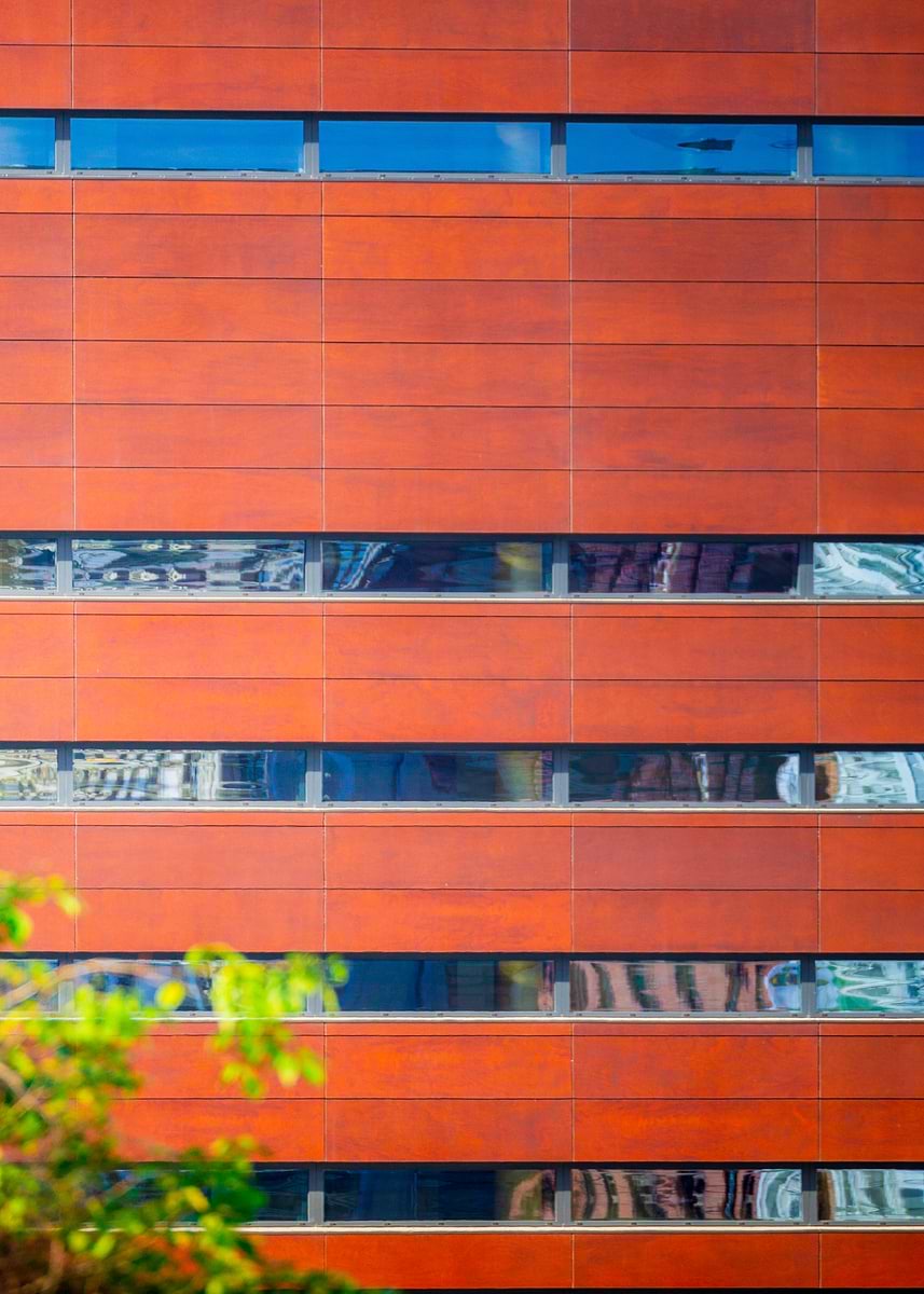 Rust Color On Building 'Rusty Building Facade' Poster, picture, metal print, paint by ...
