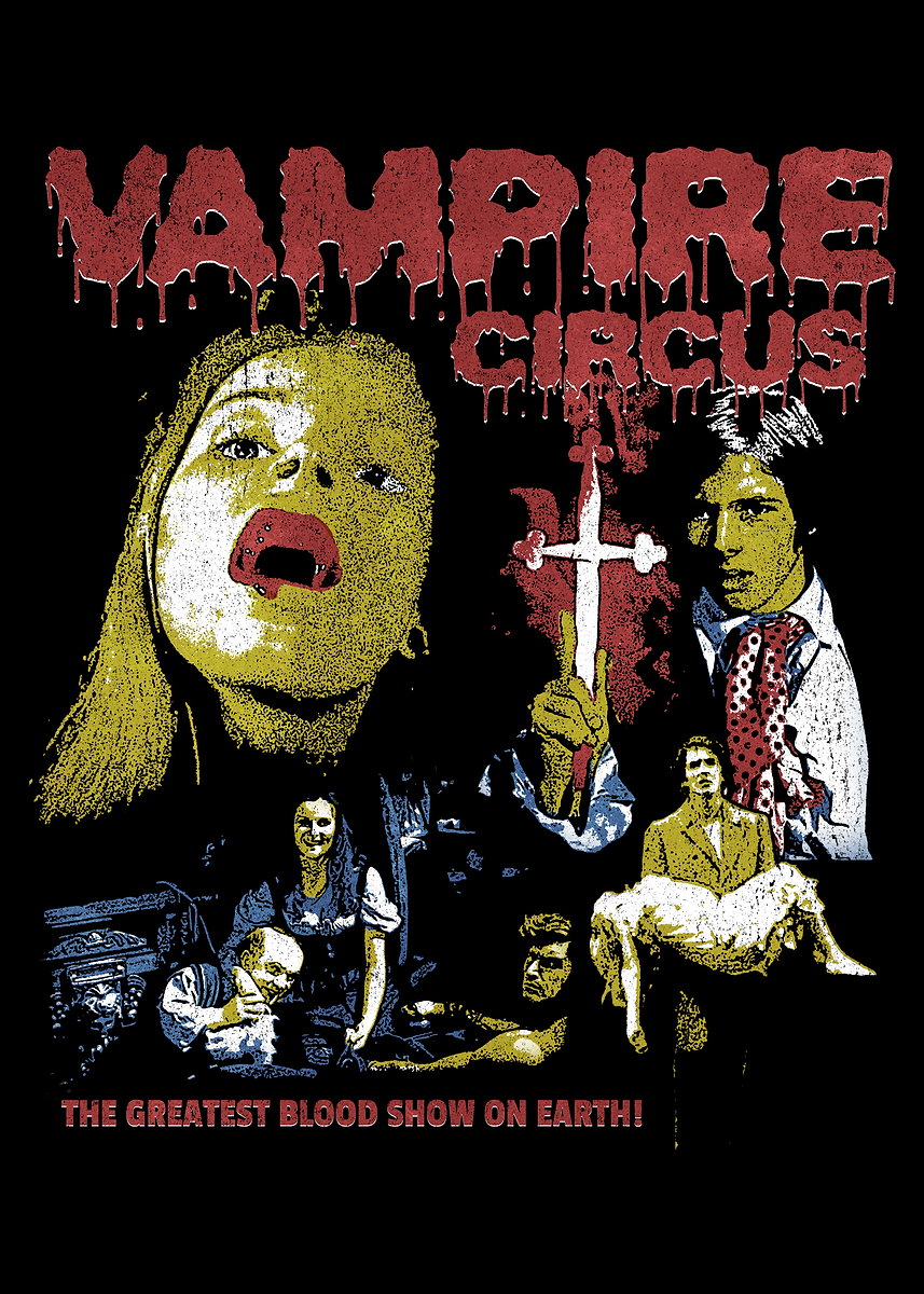 Vampire Circus Horror Movie Poster' Poster, picture, metal print