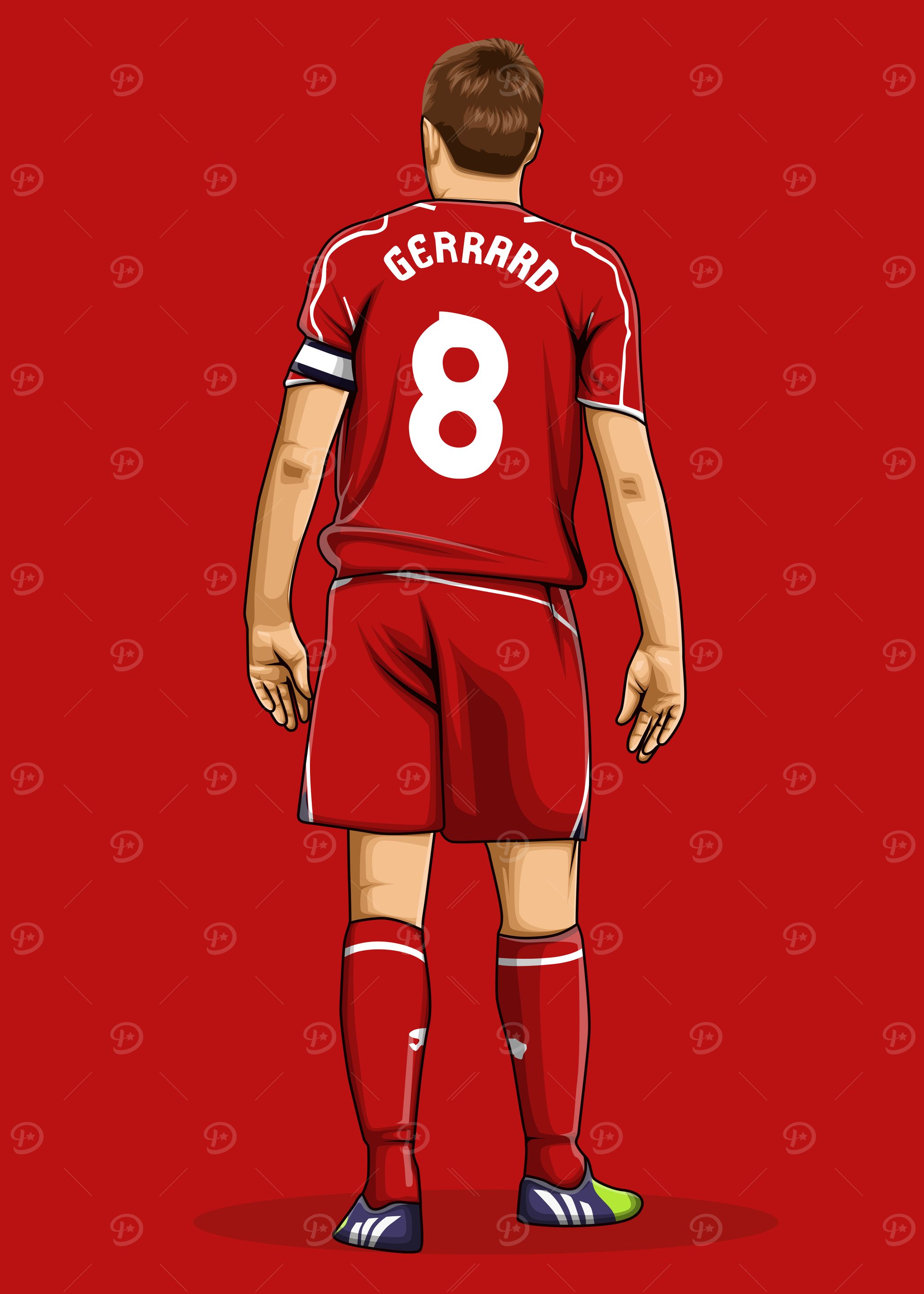Steven Gerrard Poster, picture, metal print, paint by Aldduardo