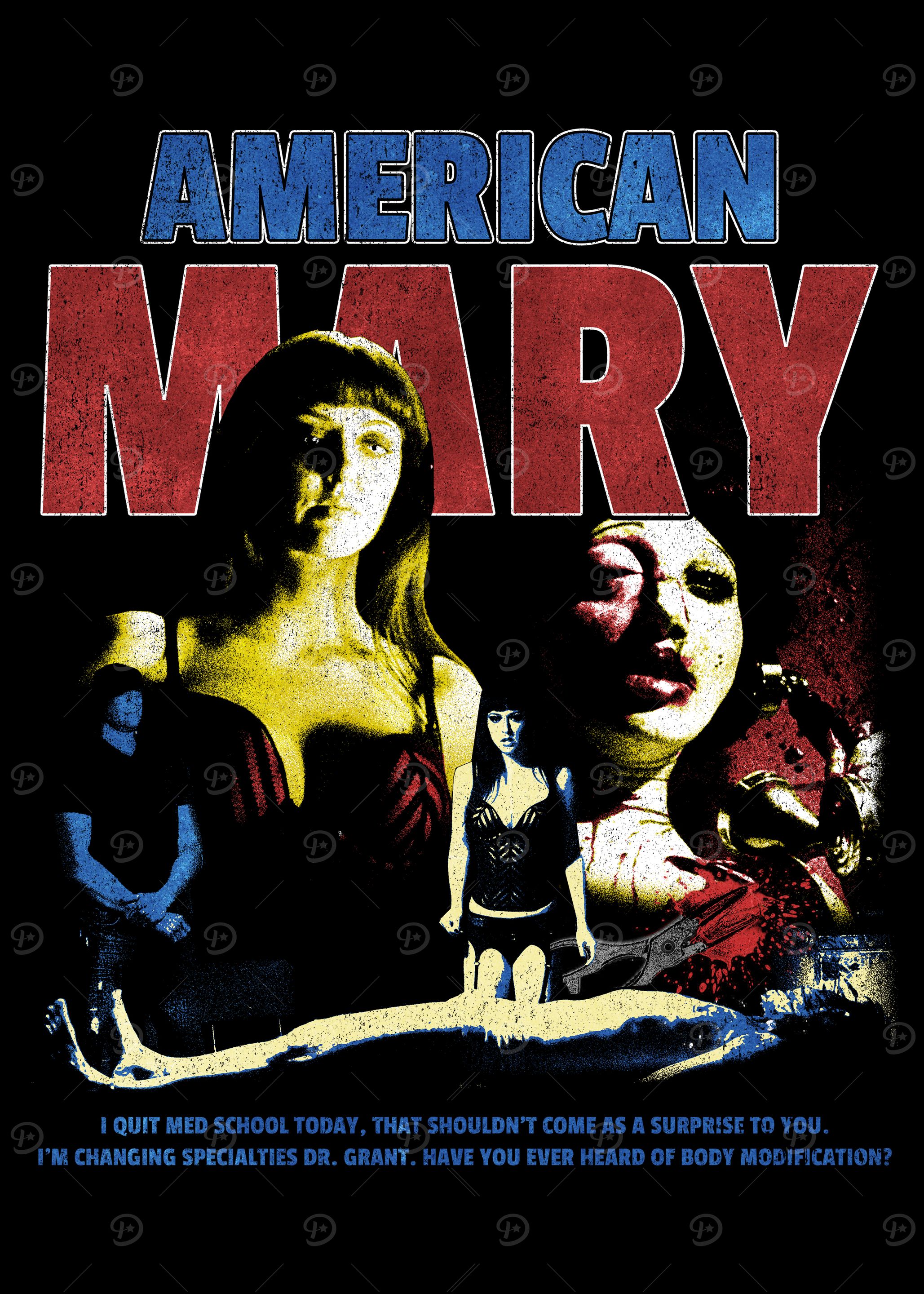 American Mary Horror Movie Poster' Poster, picture, metal print