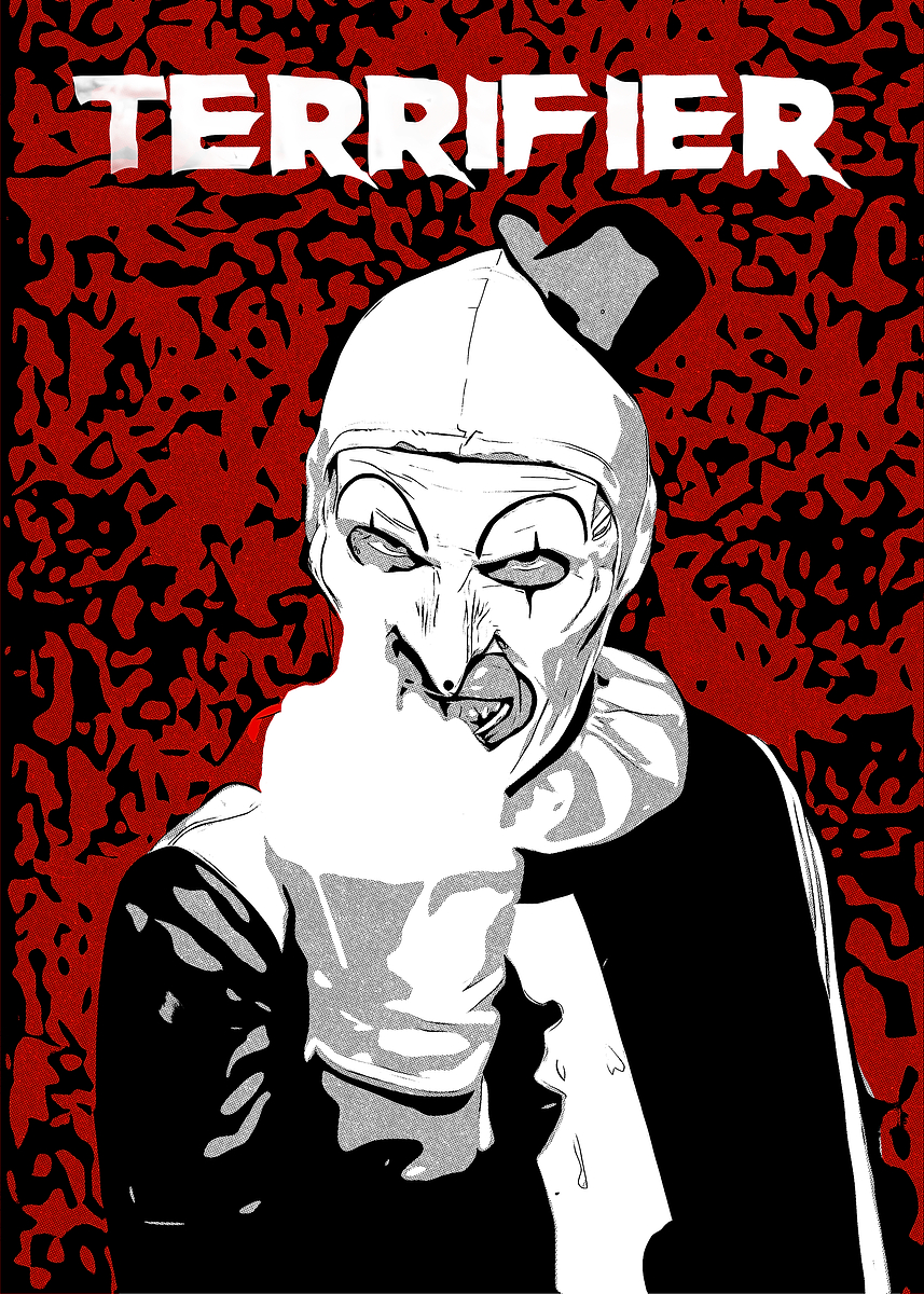 Art the Clown - Terrifier' Poster, picture, metal print, paint by