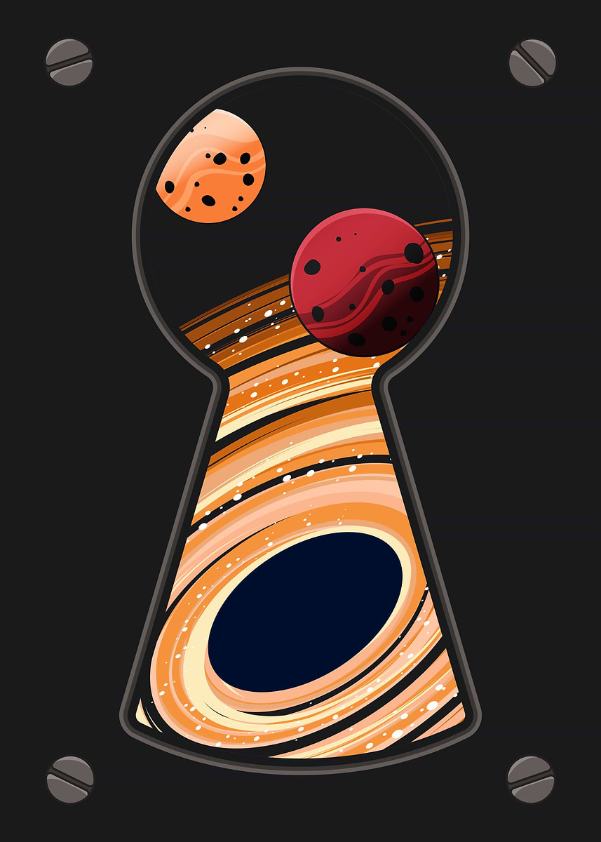 'Cosmic Keyhole View' Poster, picture, metal print, paint by taofik ...