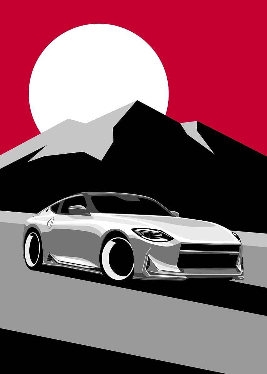 Nissan 400Z Nismo' Poster, picture, metal print, paint by