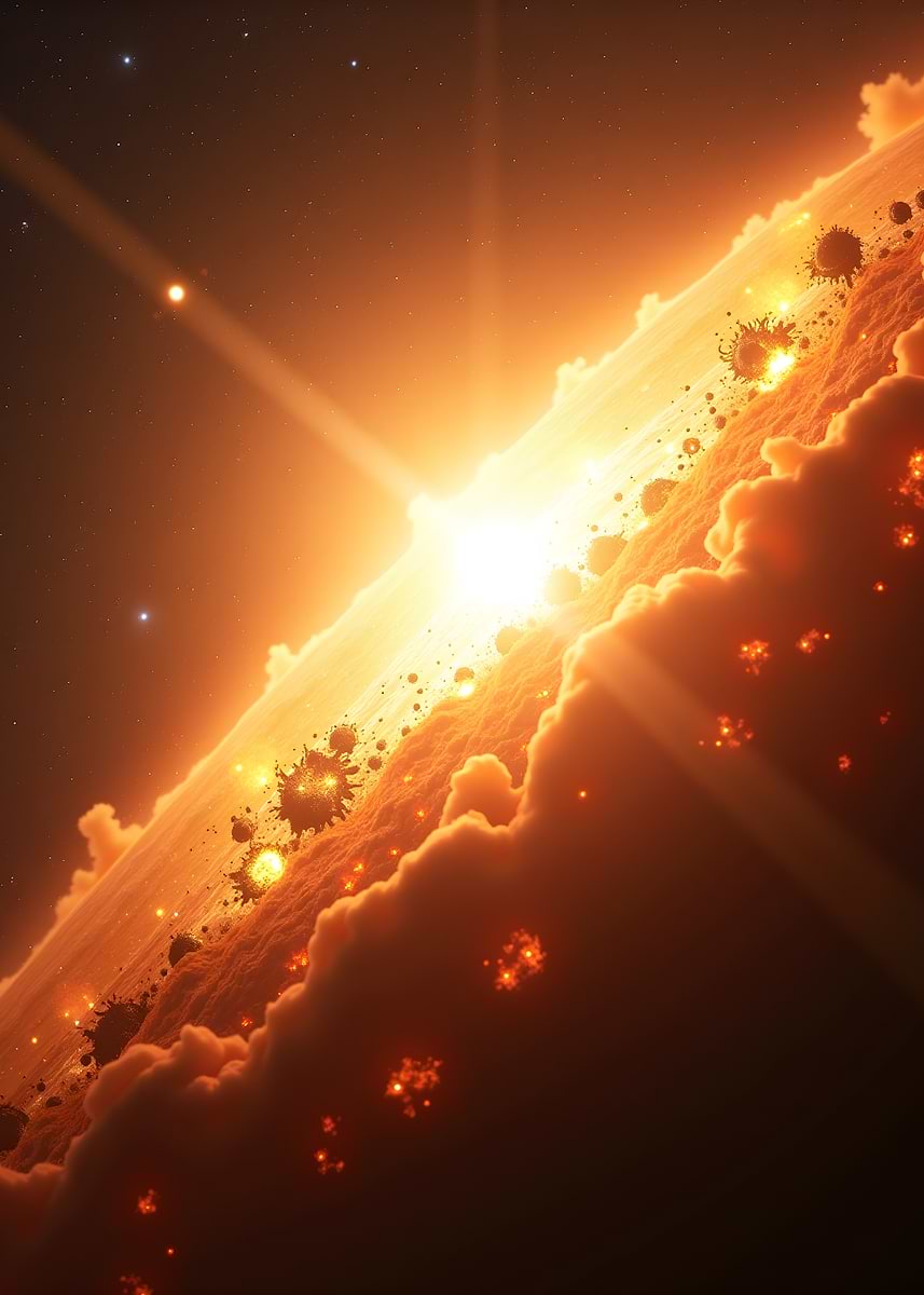 'Massive Star Going Supernova 1' Poster, picture, metal print, paint by ...