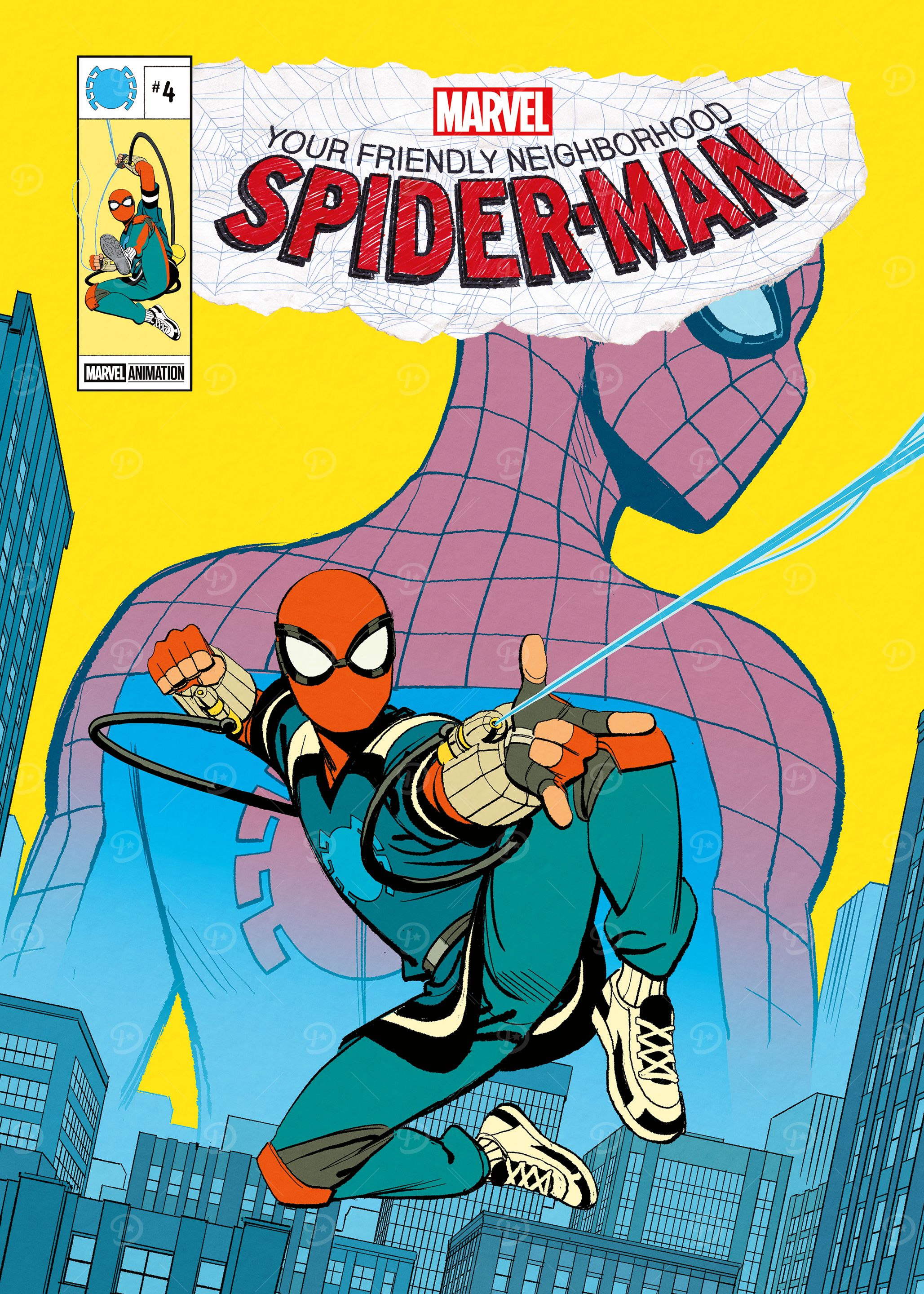 YFN Spider-Man Cover 4' Poster, picture, metal print, paint by