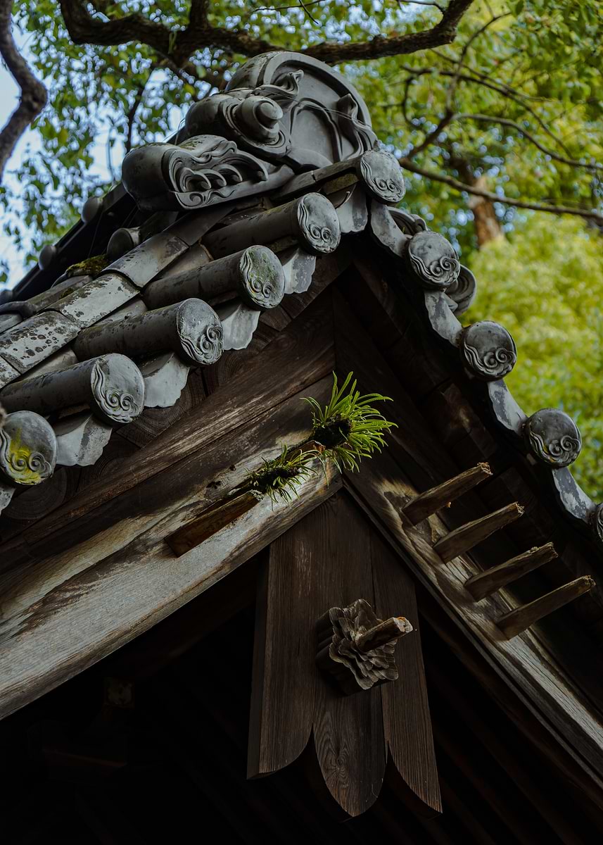 Mokoshi 'Japanese Temple Roof' Poster, picture, metal print, paint by Jake ...