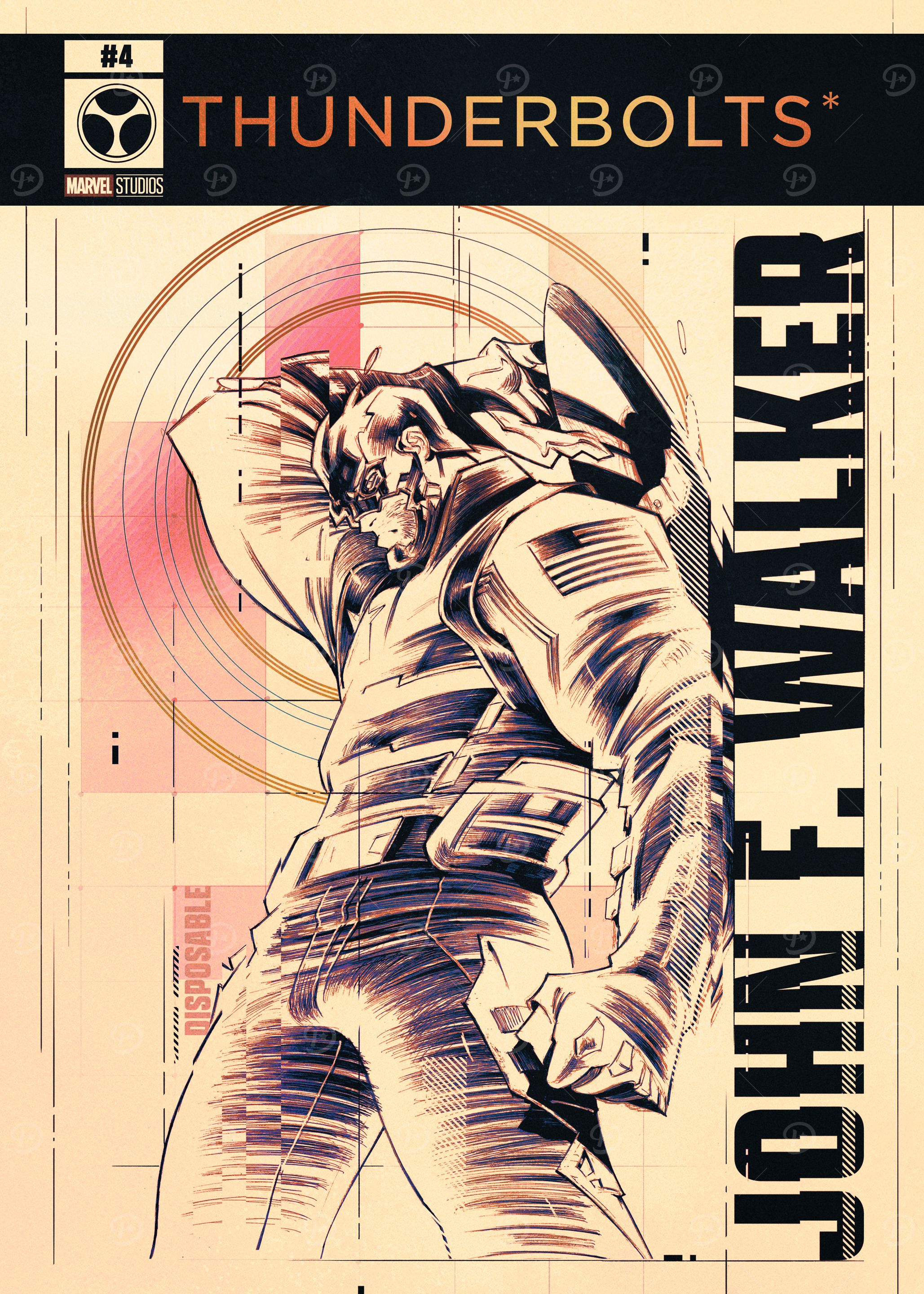 John Walker Thunderboltsシールド レプリカ