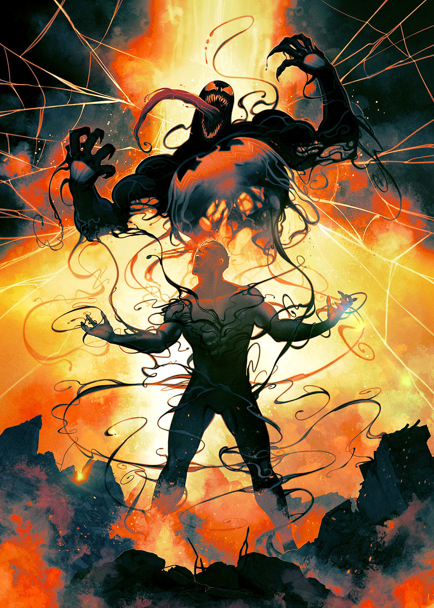 Venom Symbiote Takeover' Poster, picture, metal print, paint
