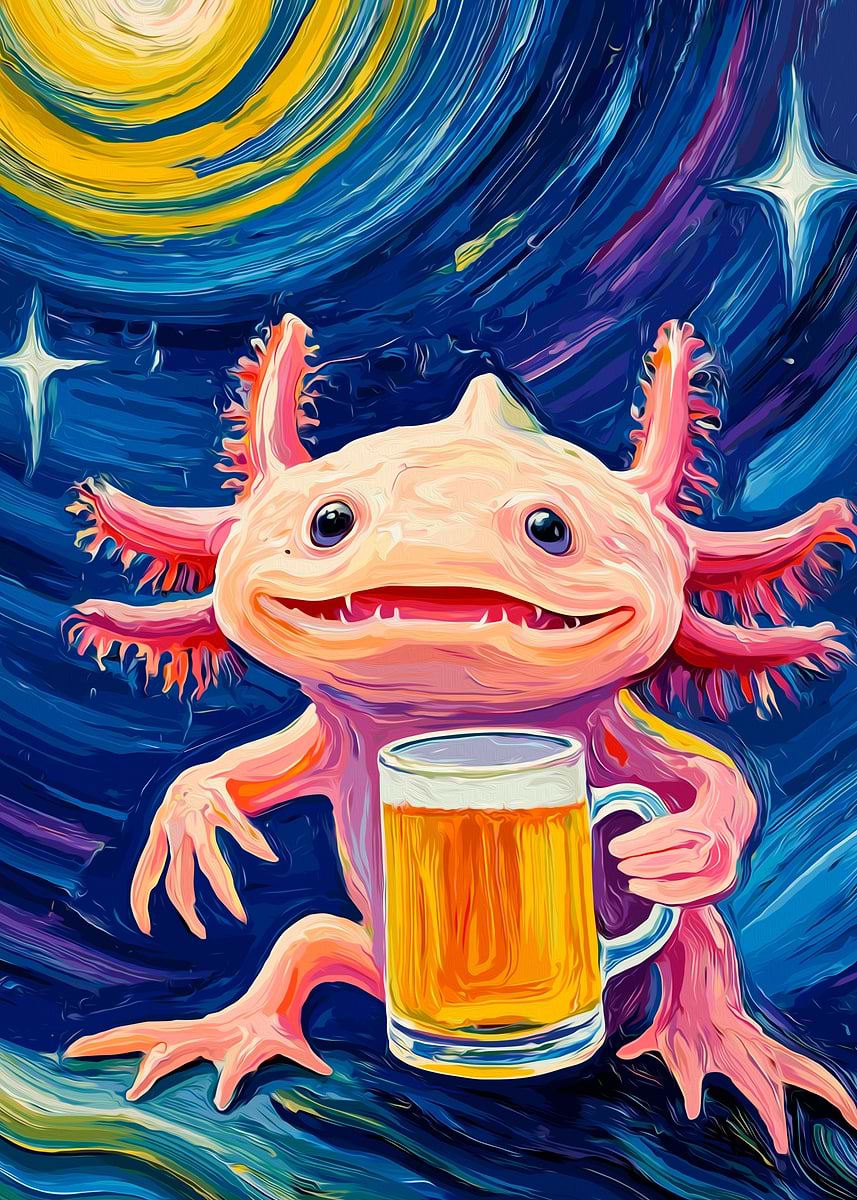 TammieLove Axolotls educatieve poster leuke dierenfeiten voor kinderen en leraren Axolotl schattig teken vintage decor metalen bord poster 20 x 30 cm
