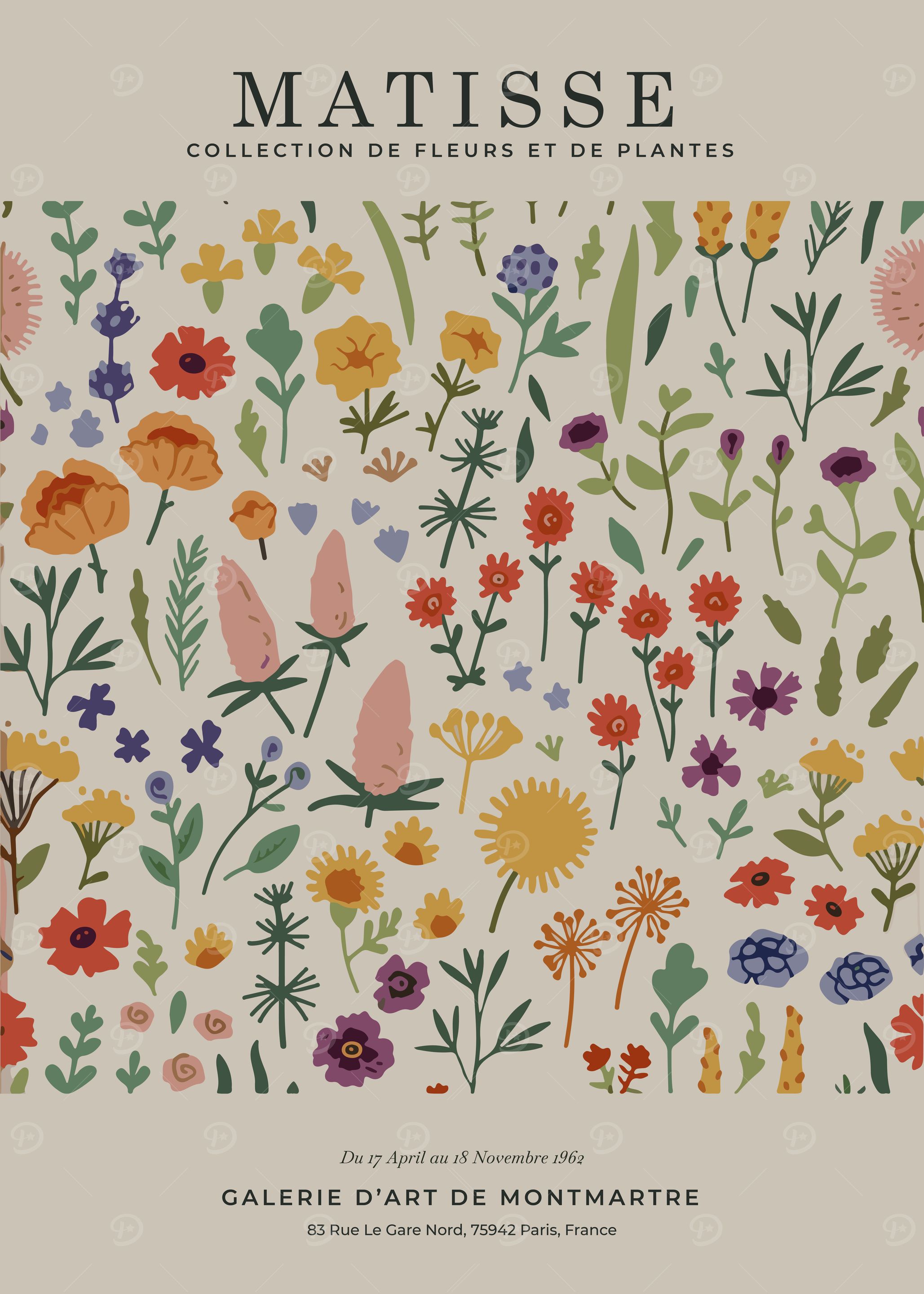 Matisse Flowers & Plants Poster' Poster, picture, metal print