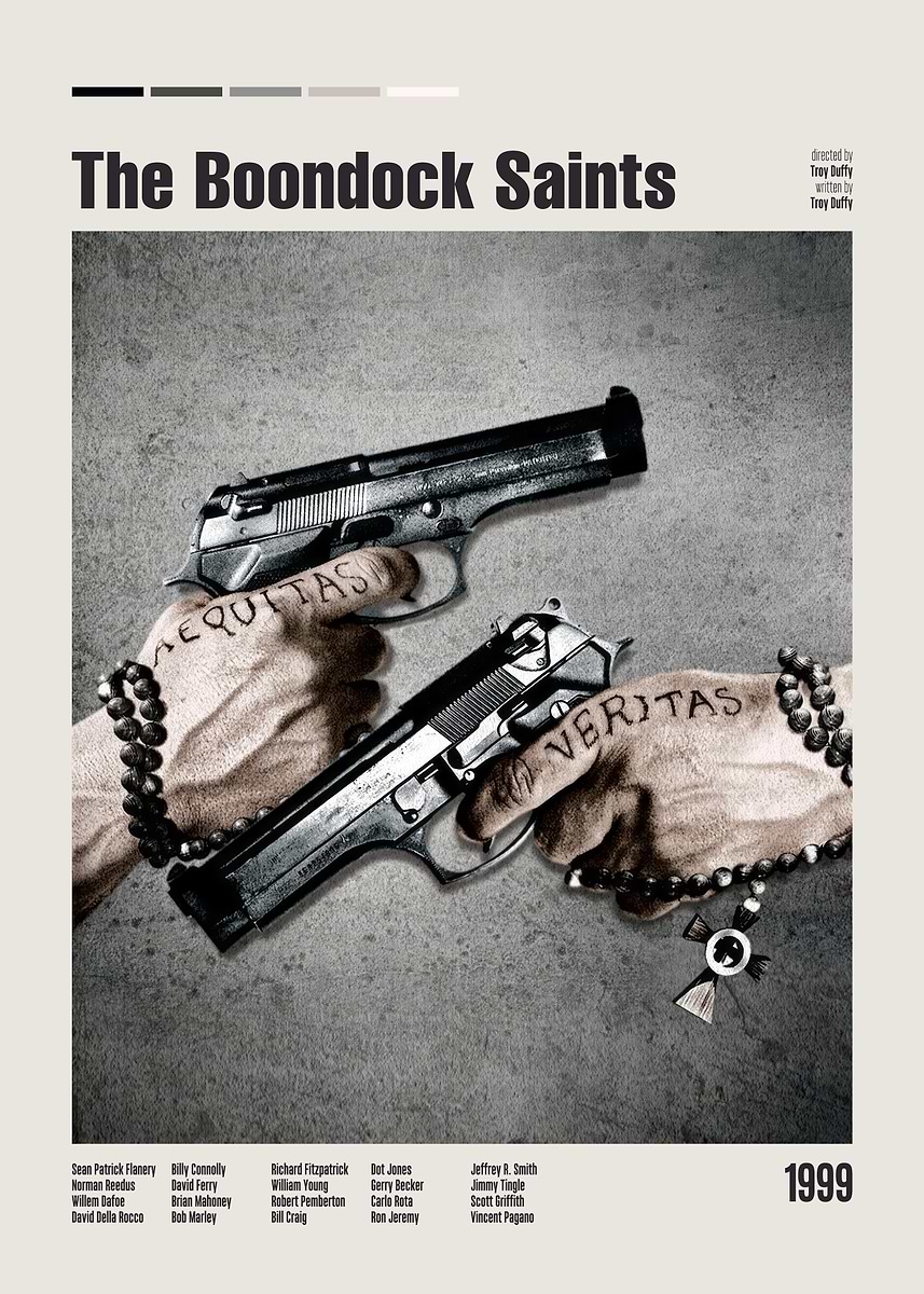 The Boondock Saints Movie Poster' Poster, picture, metal print