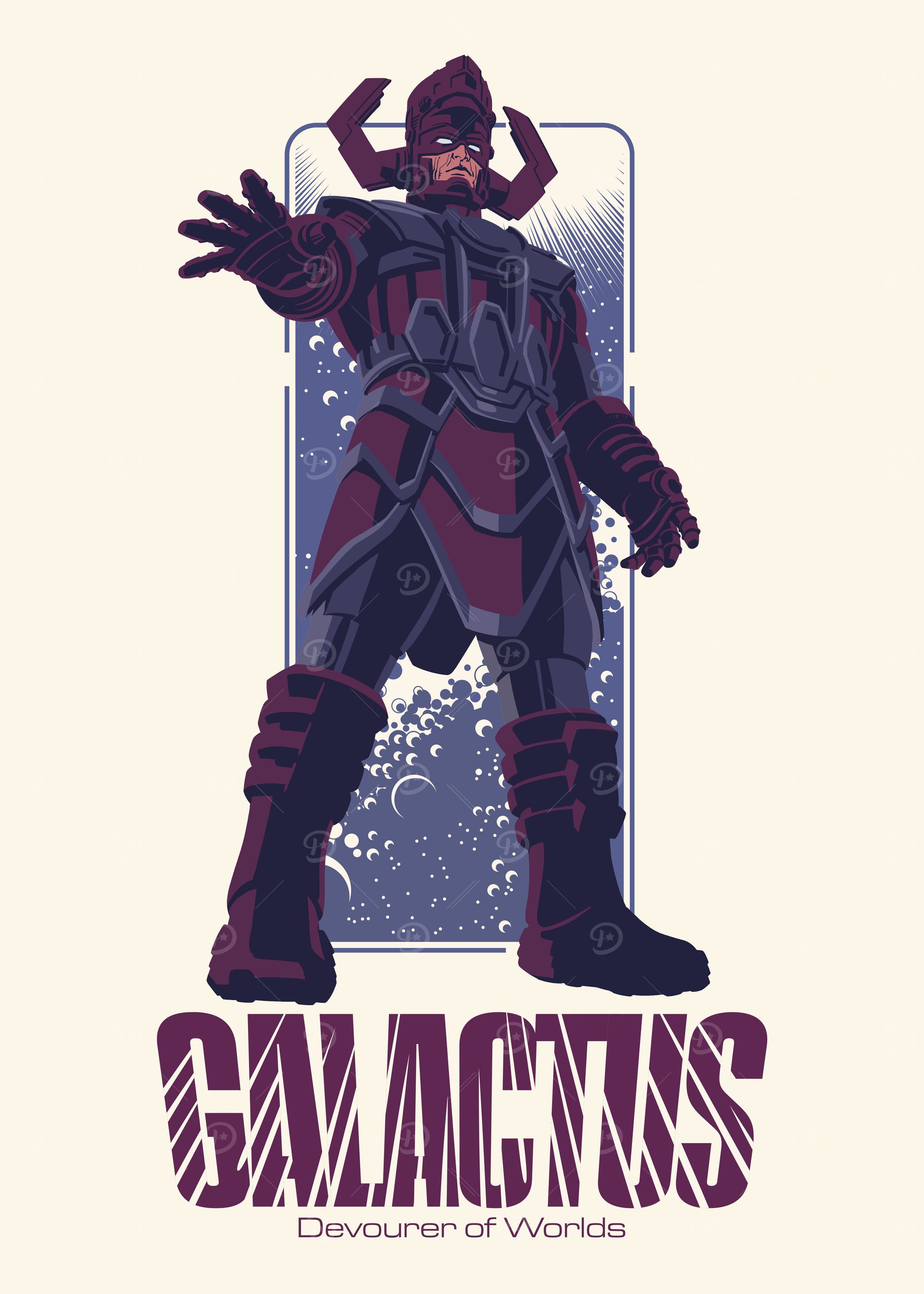 Galactus Devourer of Worlds' Poster, picture, metal print, paint