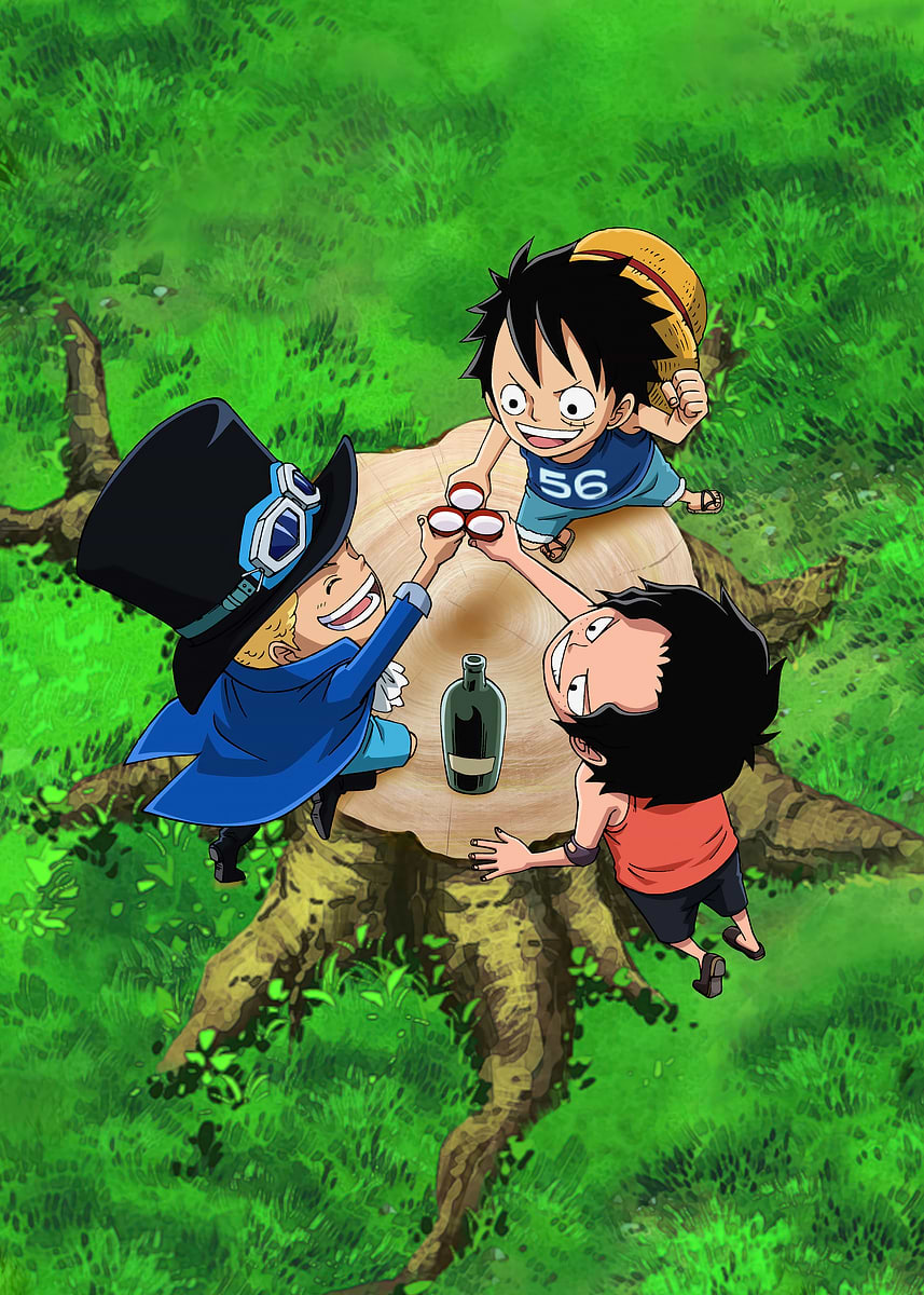 Displate ONE PIECE サボ Limited Poster One Piece - Crew Wall Poster, 22.375