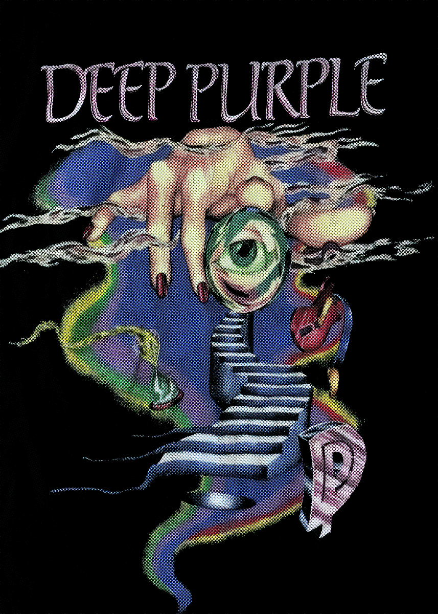 Deep Purple Album Cover Art' Poster, picture, metal print, paint