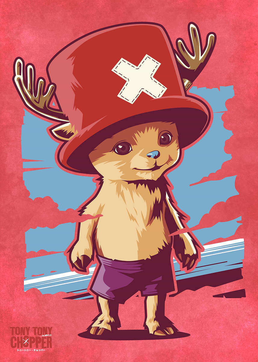 Tony Tony Chopper from One Piece' Poster, picture, metal