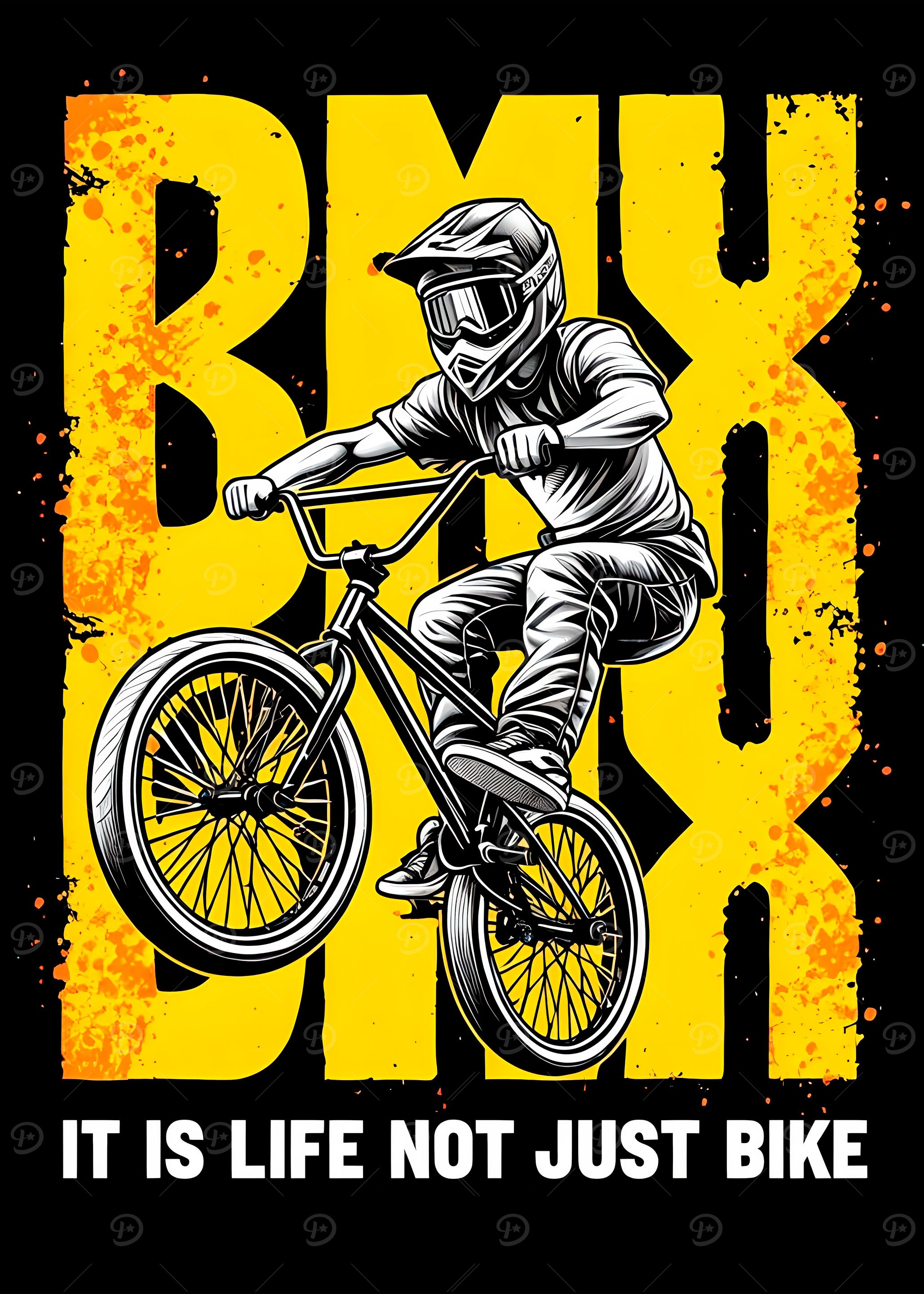 'BMX Rider Graphic Art' Poster, picture, metal print, paint by BS ...