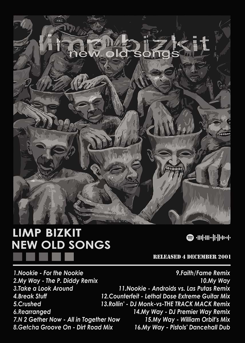 Limp Bizkit New Old Songs' Poster, picture, metal print, paint by