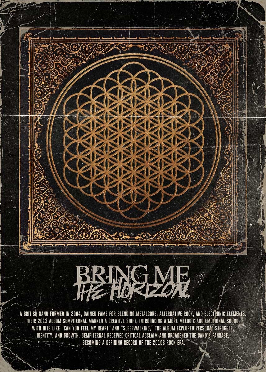 Bring Me The Horizon' Poster, picture, metal print, paint by