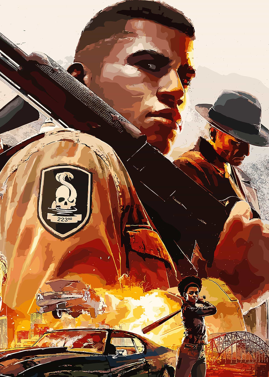 'Gangster Warfare Digital Art' Poster, picture, metal print, paint by ...