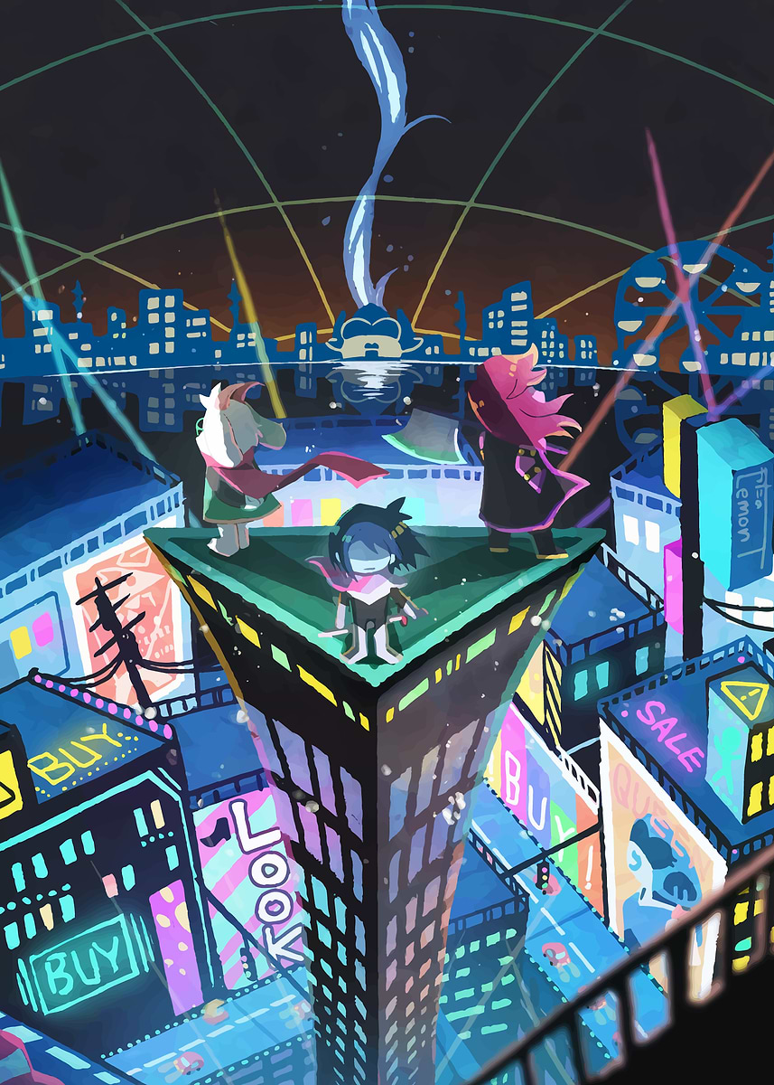 トゥルーアート Deltarune in a sky view' Poster, picture, metal print, paint by