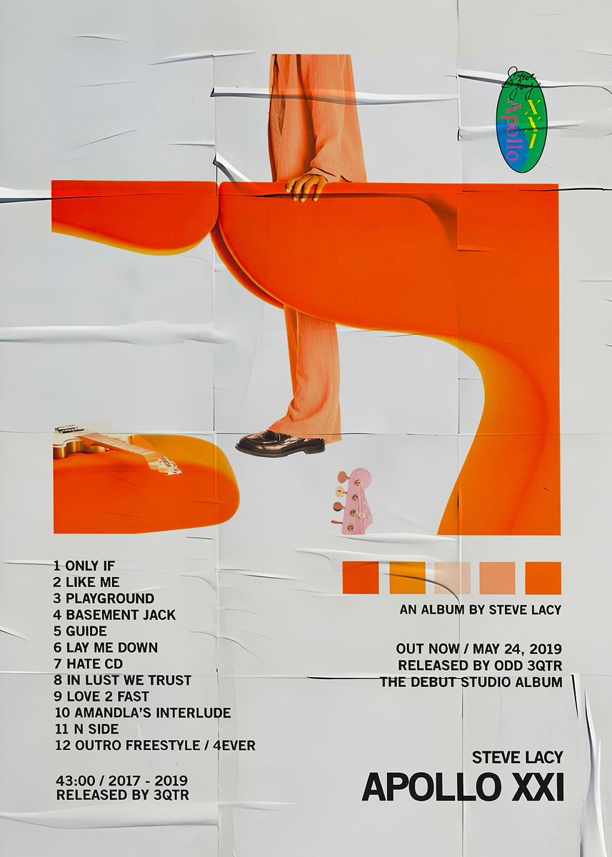 Steve Lacy - Apollo XXI Album Art' Poster, picture, metal print