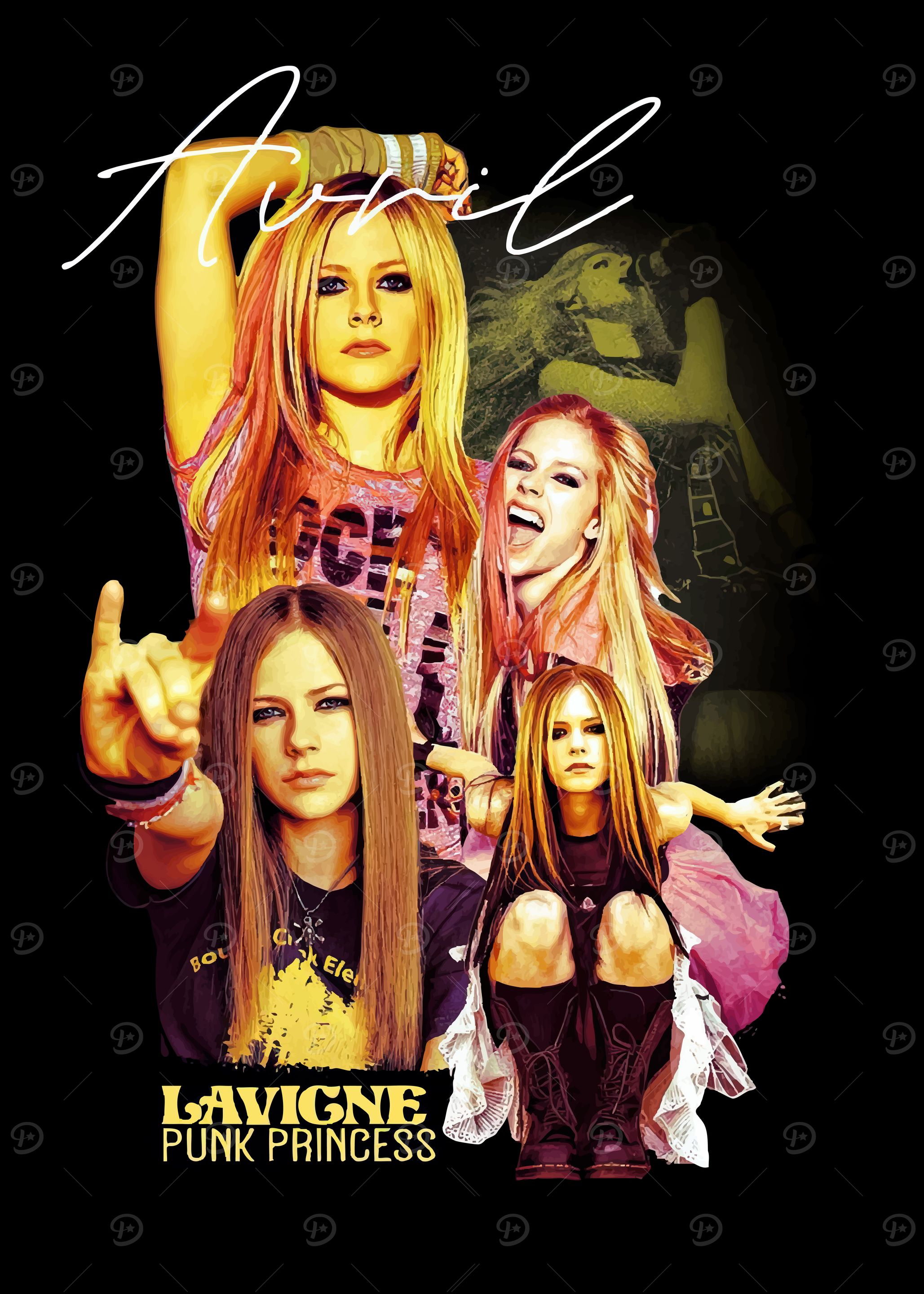 Avril Lavigne Collage' Poster, picture, metal print, paint by