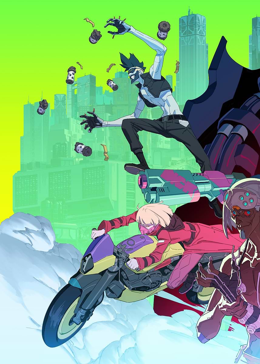 Cyberpunk: Edgerunners Triptych (left)' Poster, picture, metal