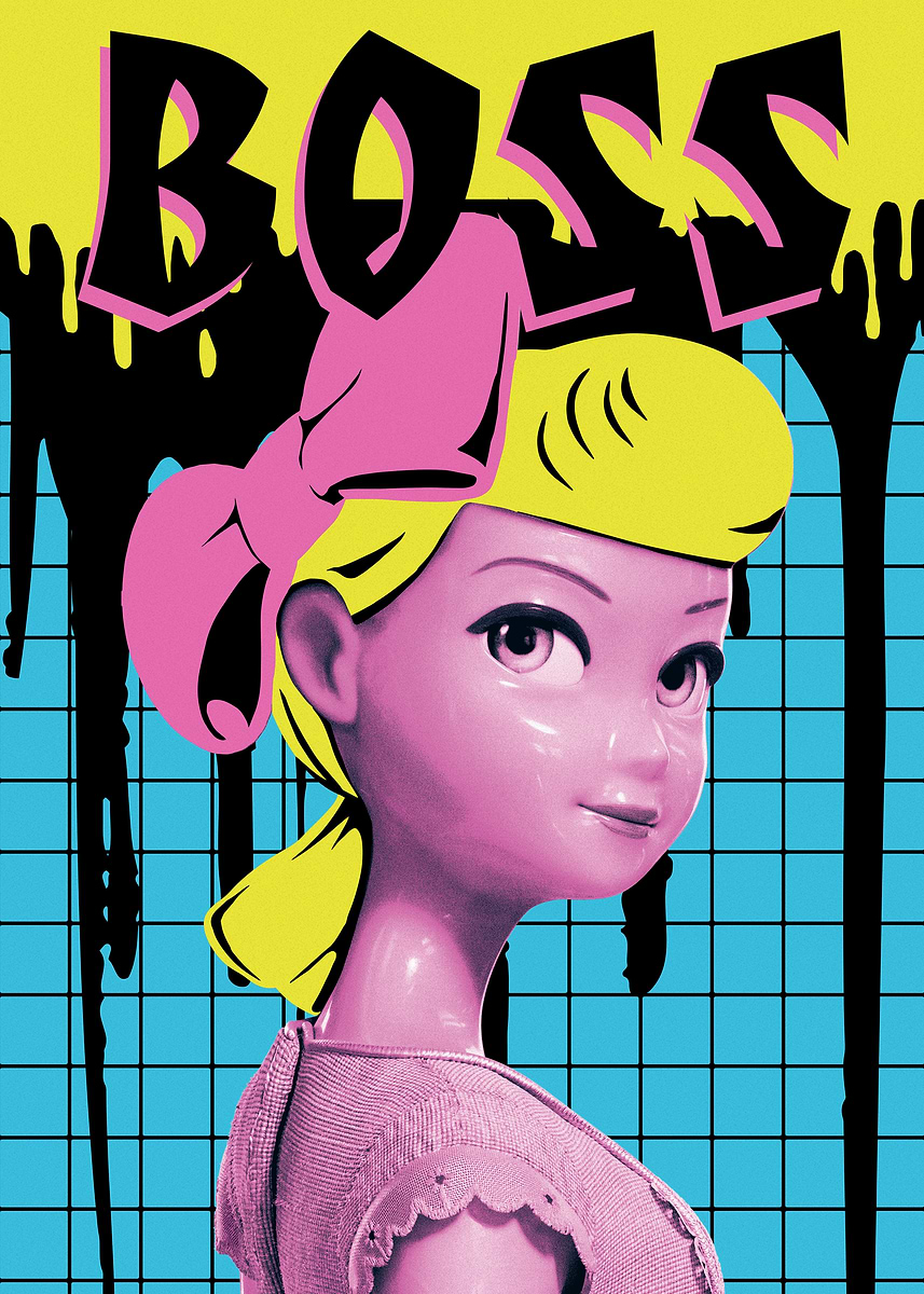 Bo Peep Toy Story Boss' Poster, picture, metal print, paint by