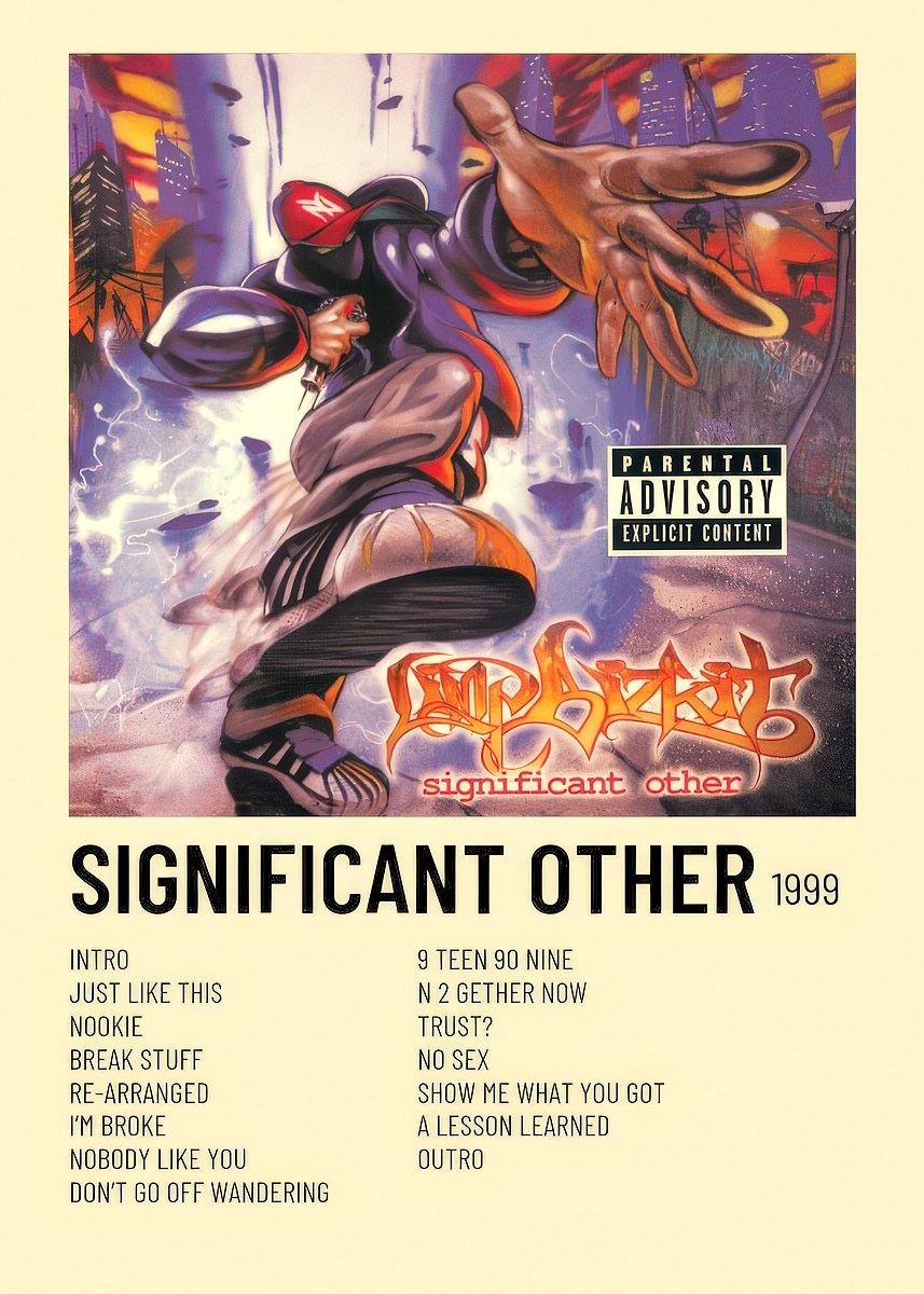 Limp Bizkit - Significant Other Album' Poster, picture, metal