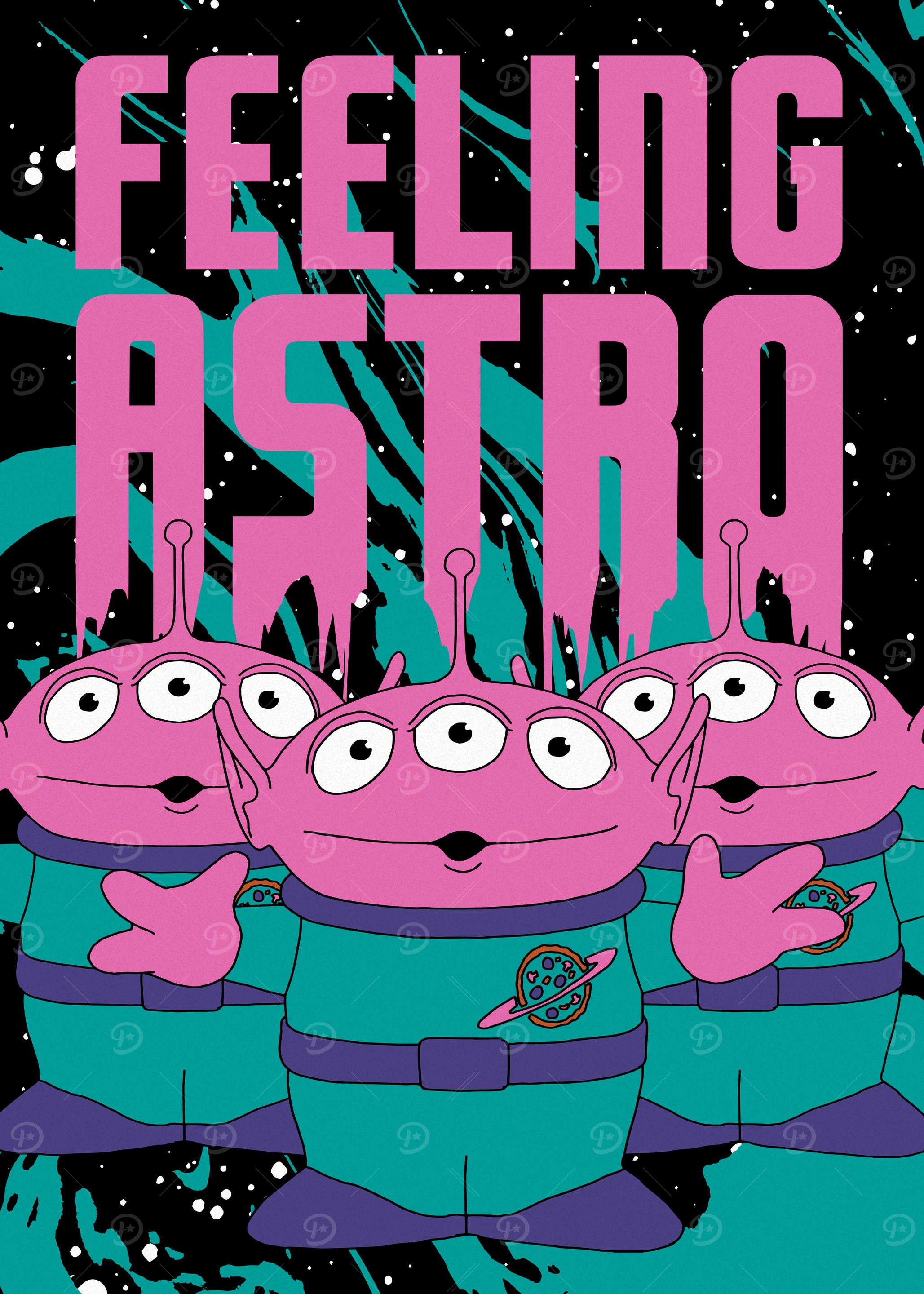Feeling Astro Toy Story Aliens' Poster, picture, metal print