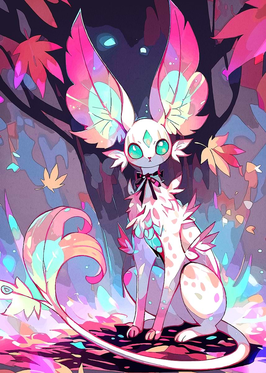 'Fantasy Creature Autumn Forest' Poster, picture, metal print, paint by ...