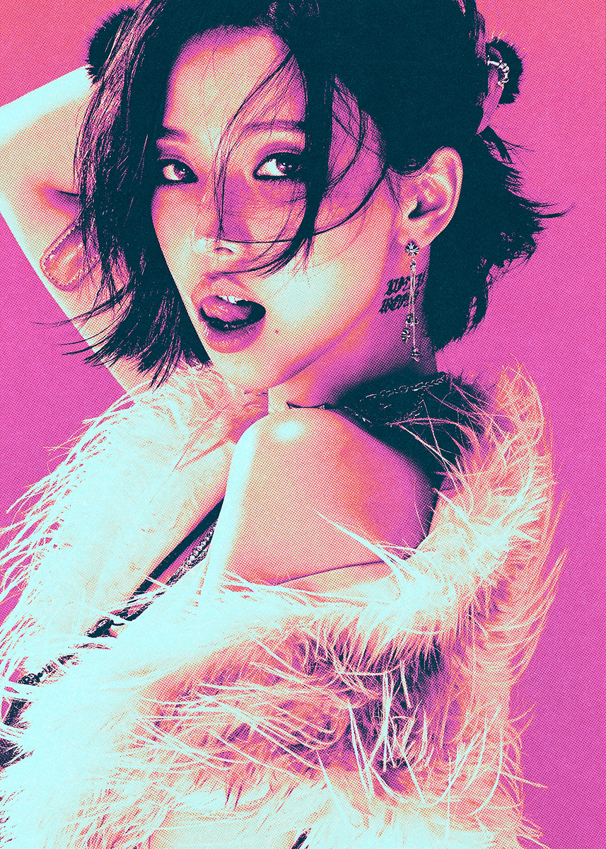 Karina aespa Dirty Work' Poster, picture, metal print, paint by