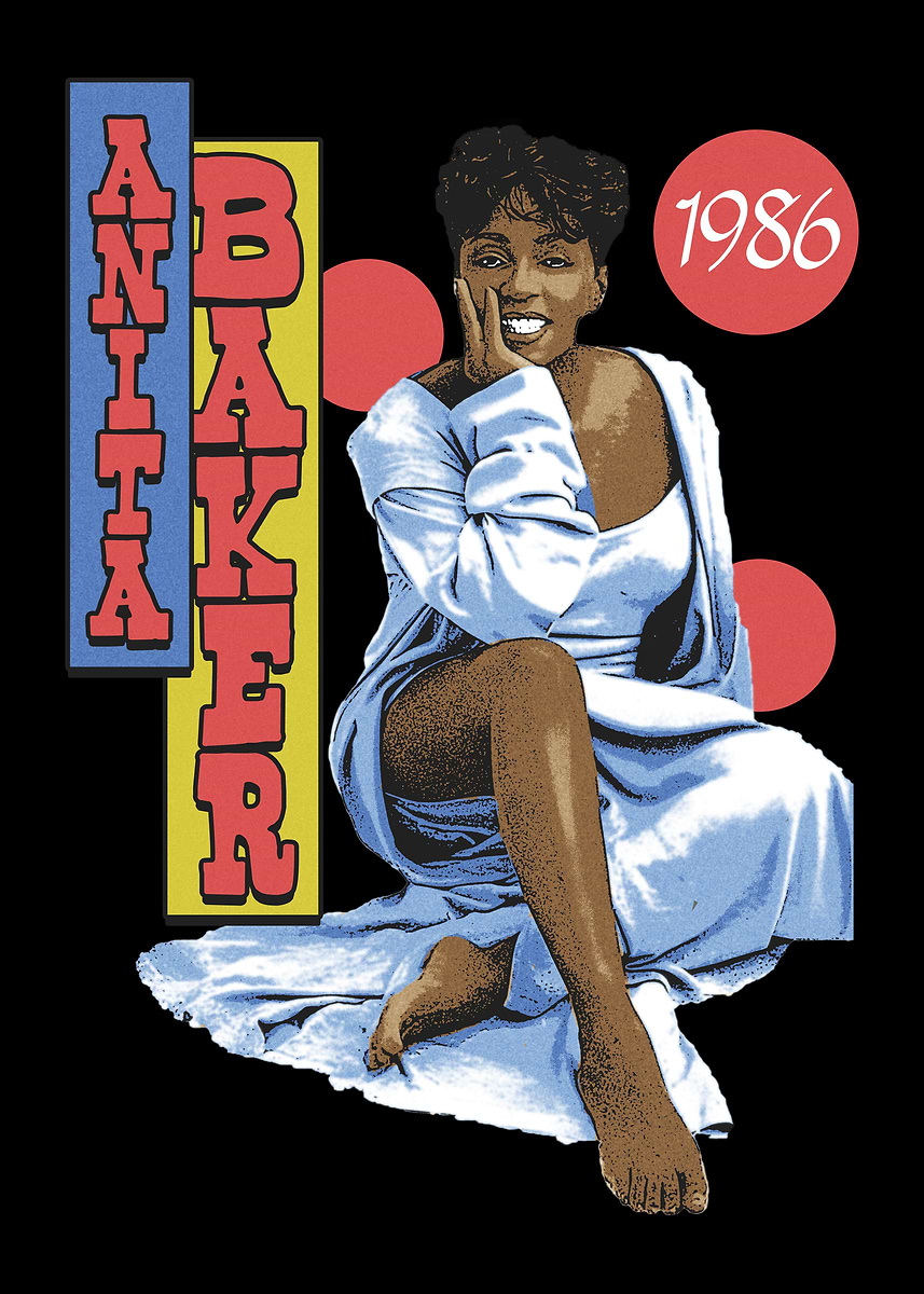 Anita Baker 1986 Album Cover Art' Poster, picture, metal print