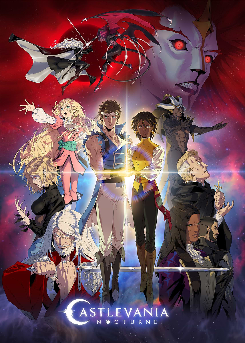 Castlevania Nocturne Key Art' Poster, picture, metal print, paint