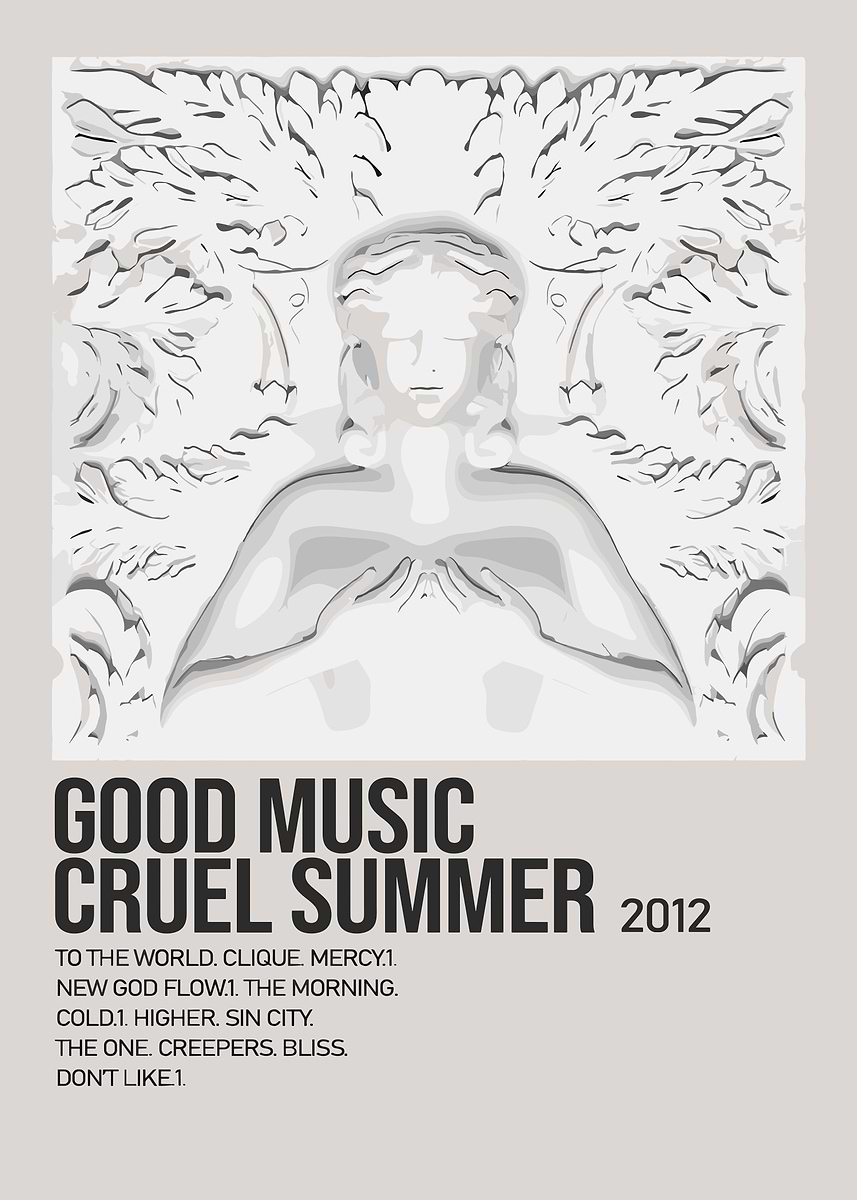 GOOD Music Cruel Summer Album Cover' Poster, picture, metal print