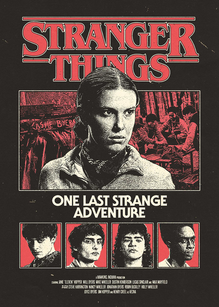 Stranger Things: One Last Adventure' Poster, picture, metal print
