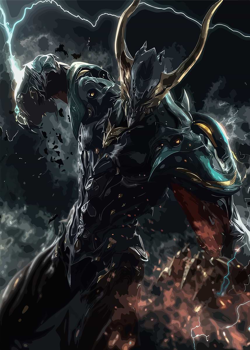 Warframe Excalibur Umbra Digital Art' Poster, picture, metal print