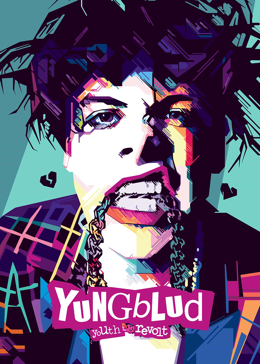 Yungblud Pop Art Portrait' Poster, picture, metal print, paint by