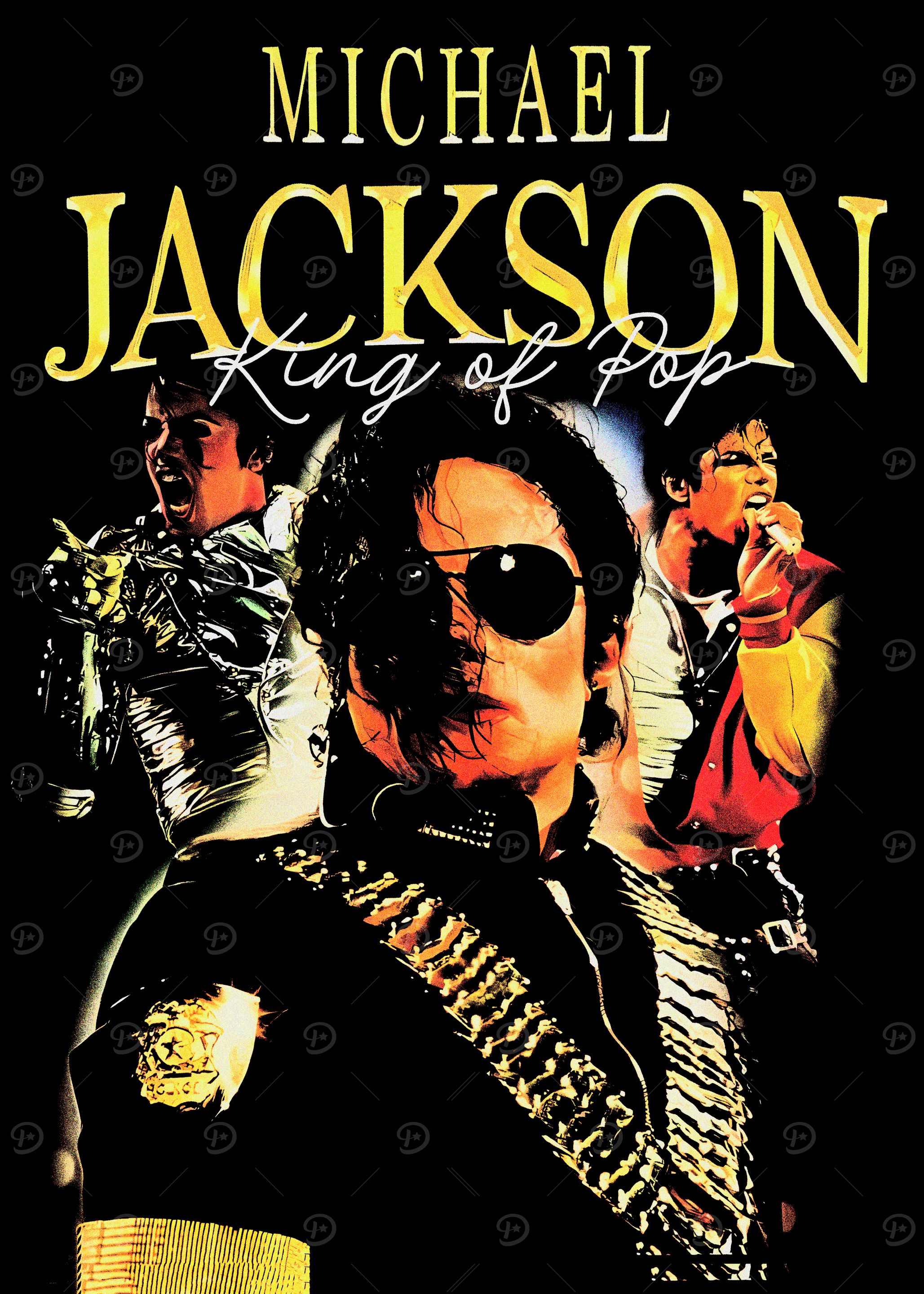 Michael Jackson King of Pop' Poster, picture, metal print, paint