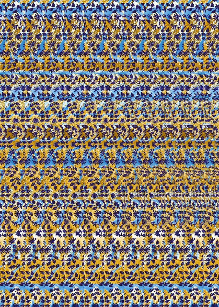 'Elephant Autostereogram ' Poster, picture, metal print, paint by ...
