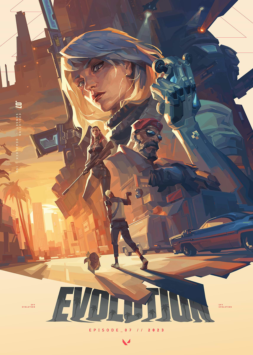 VALORANT Episode 7: Evolution' Poster, picture, metal print, paint