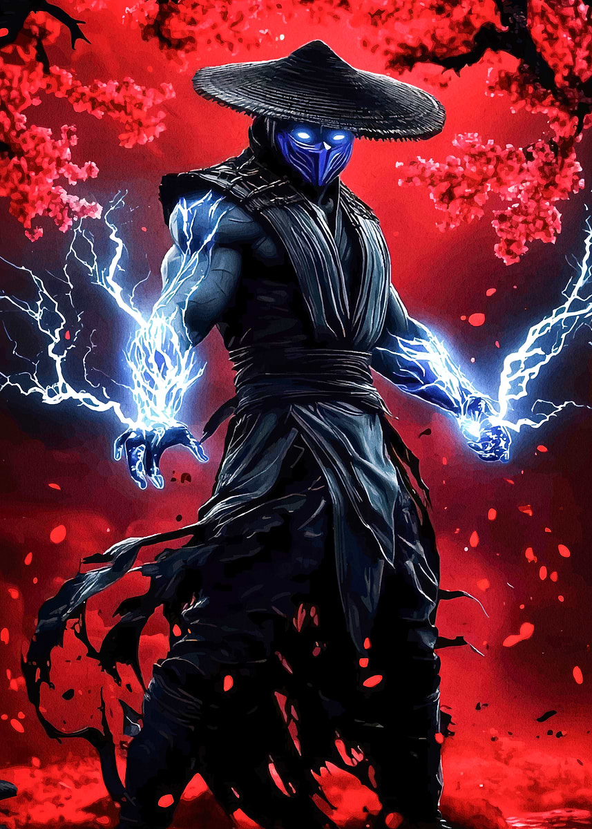 'Raiden Lightning Powers' Poster, picture, metal print, paint by Percy ...