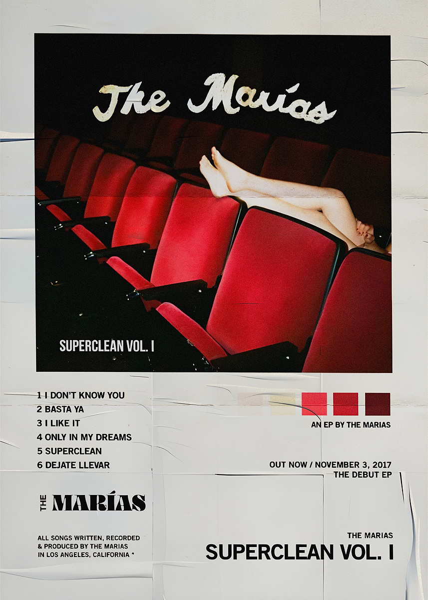 The Marias - Superclean Vol. I' Poster, picture, metal print
