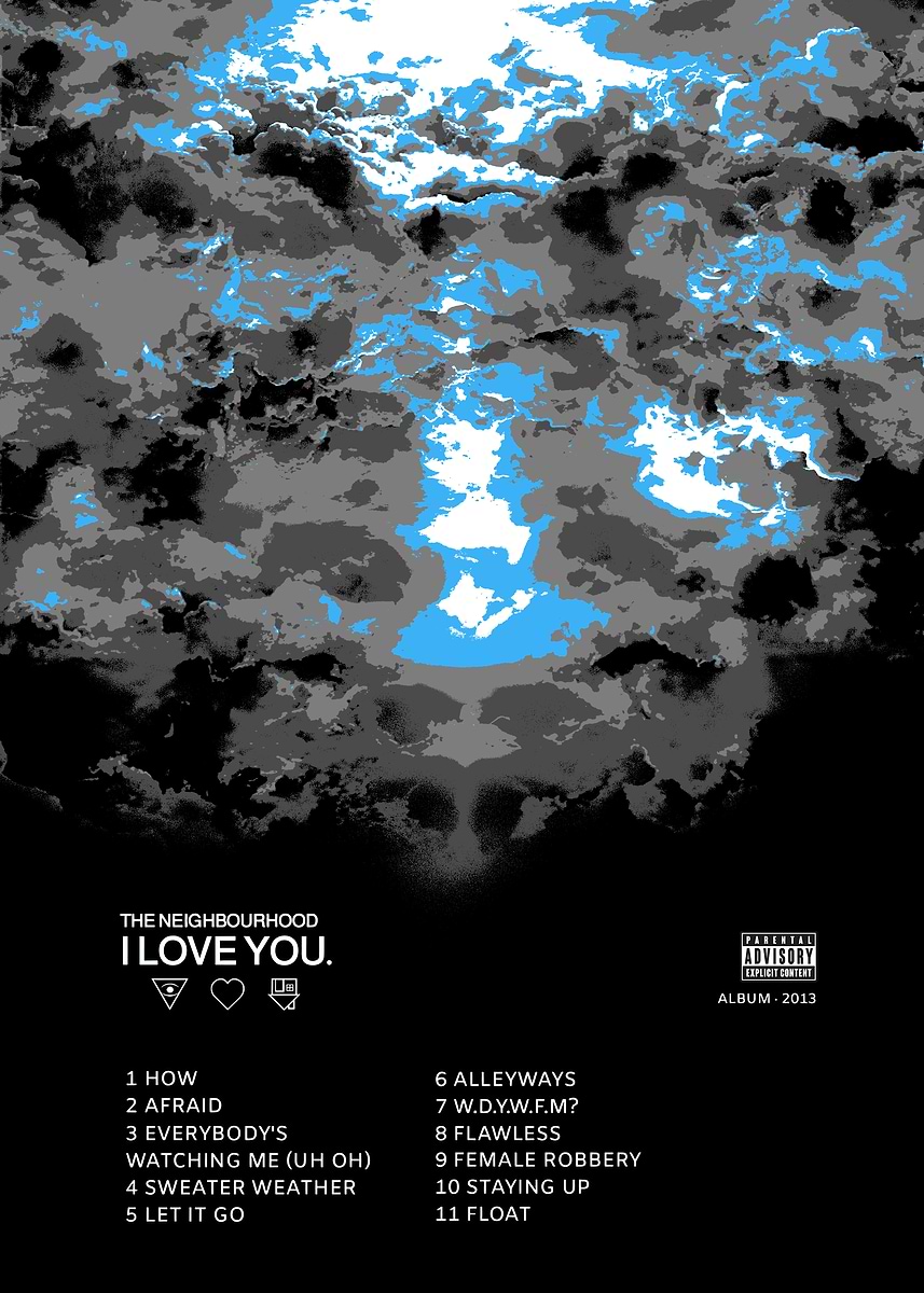 The Neighbourhood - I Love You Album' Poster, picture, metal print